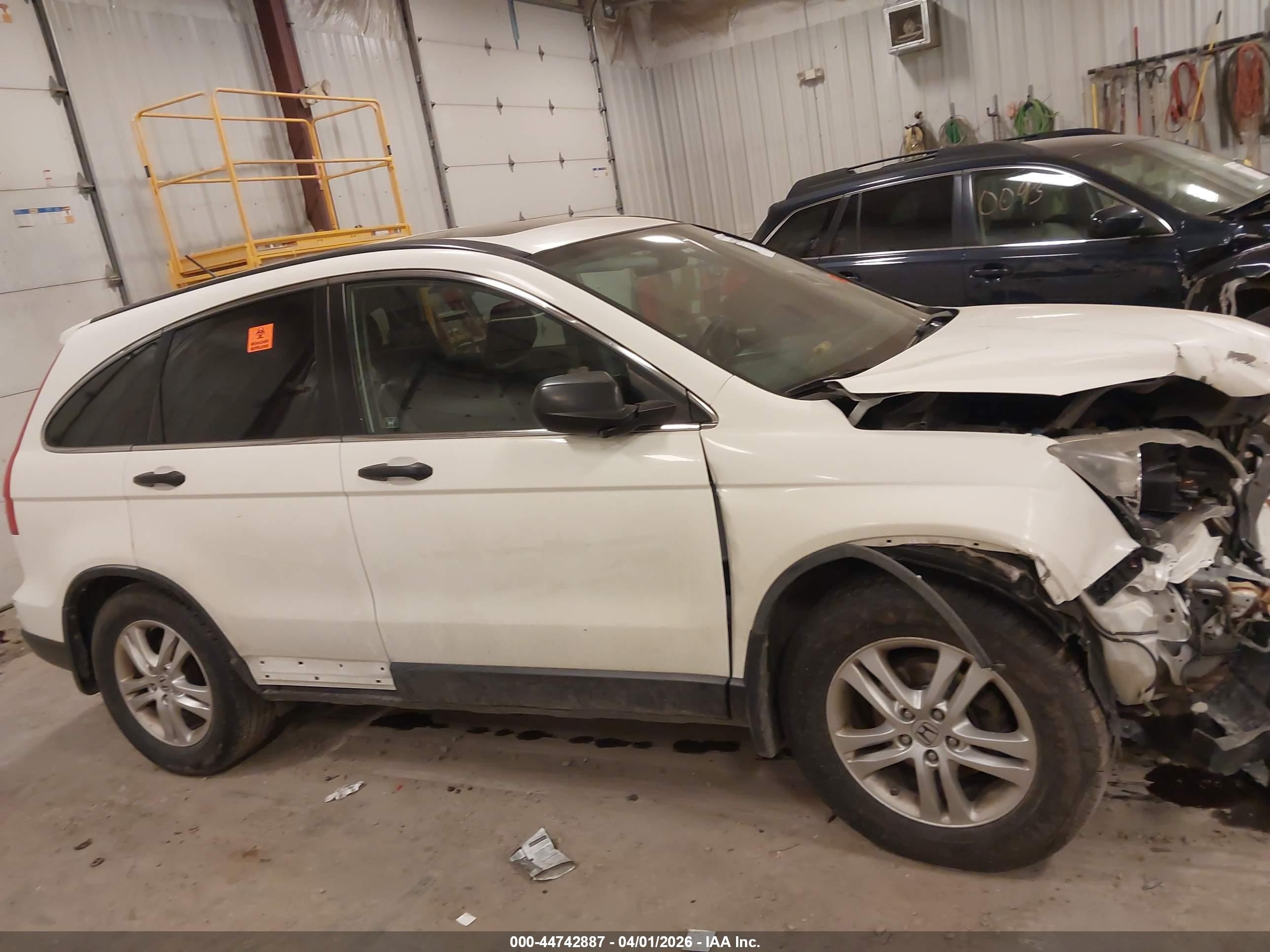2010 Honda Cr-v Ex White vin: JHLRE4H56AC012155