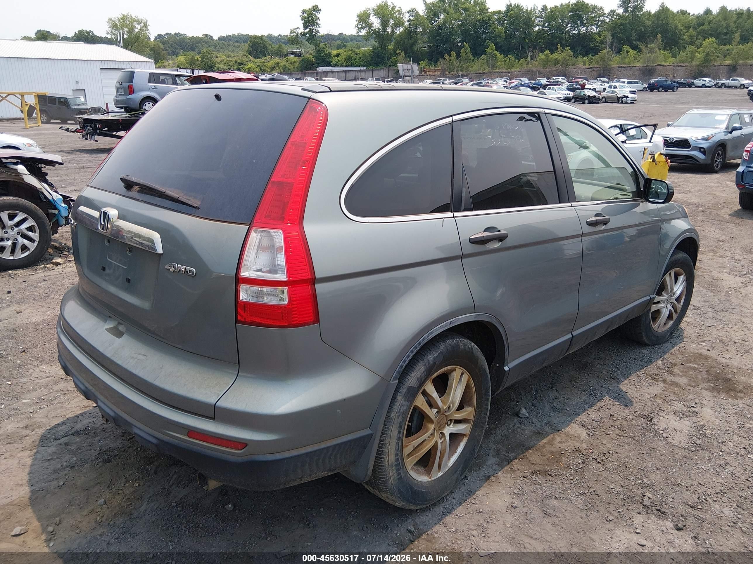 2011 Honda Cr-v Ex Green vin: JHLRE4H56BC004638
