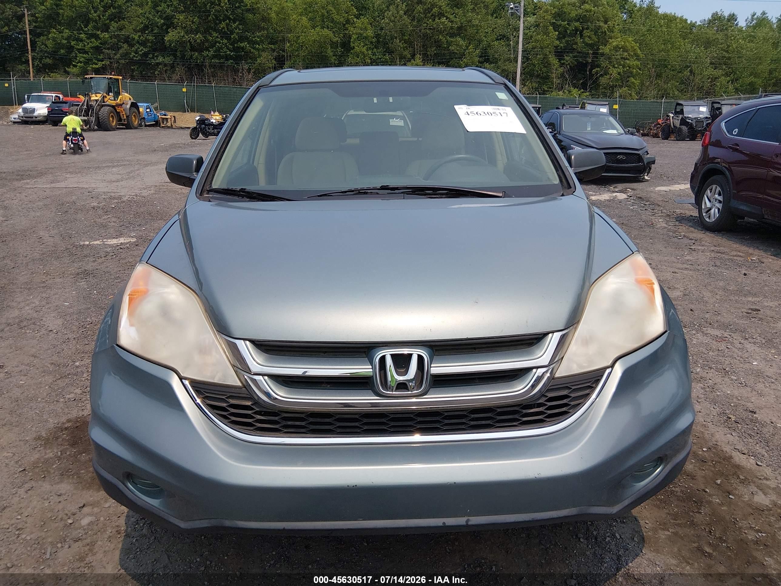 2011 Honda Cr-v Ex Green vin: JHLRE4H56BC004638