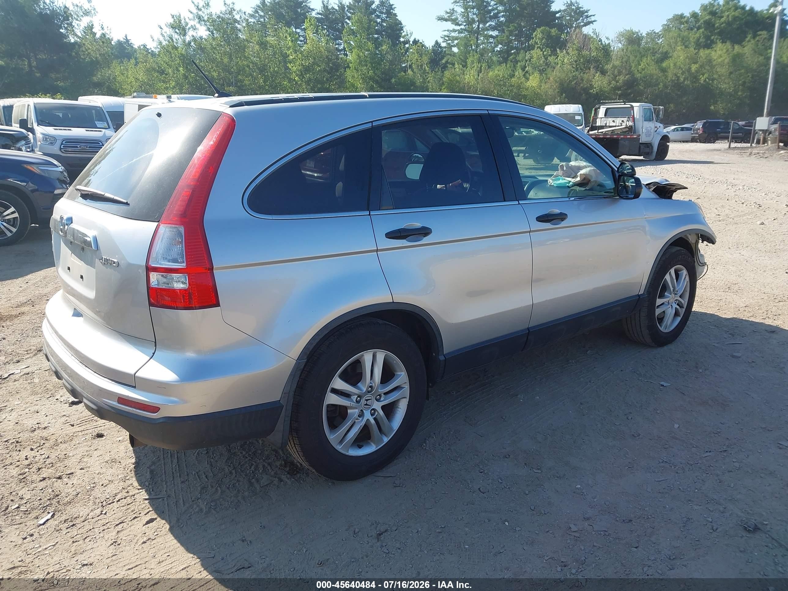 2011 Honda Cr-v Ex Silver vin: JHLRE4H57BC000887