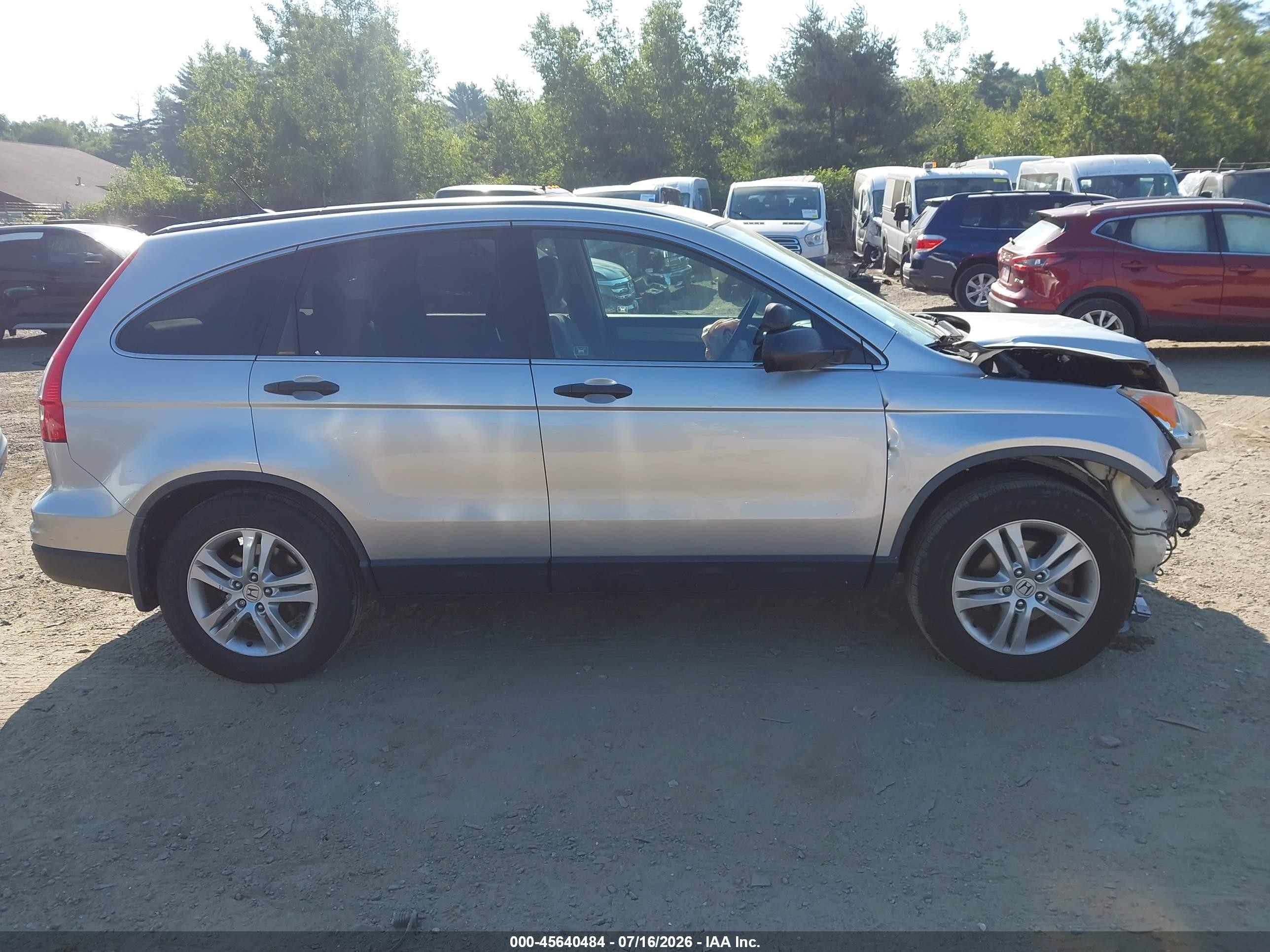 2011 Honda Cr-v Ex Silver vin: JHLRE4H57BC000887