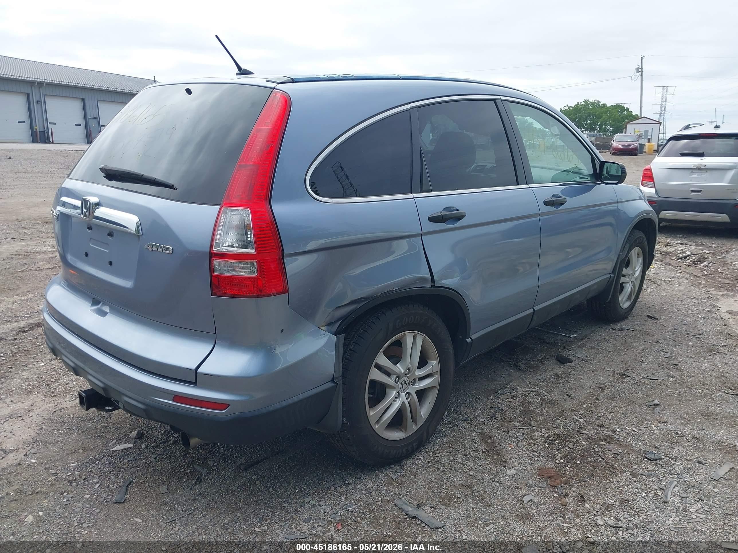 2011 Honda Cr-v Ex Light Blue vin: JHLRE4H58BC008514