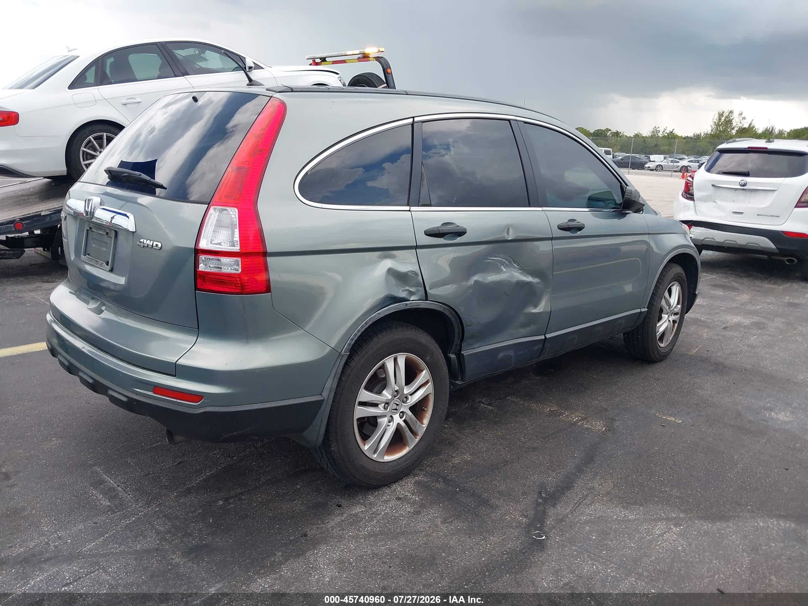 2011 Honda Cr-v Ex Gray vin: JHLRE4H58BC014765