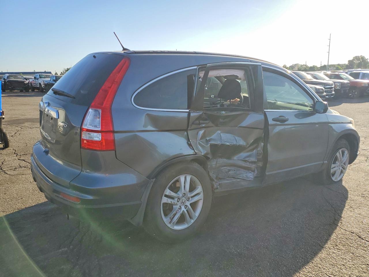 2010 Honda Cr-v Ex Gray vin: JHLRE4H59AC014997