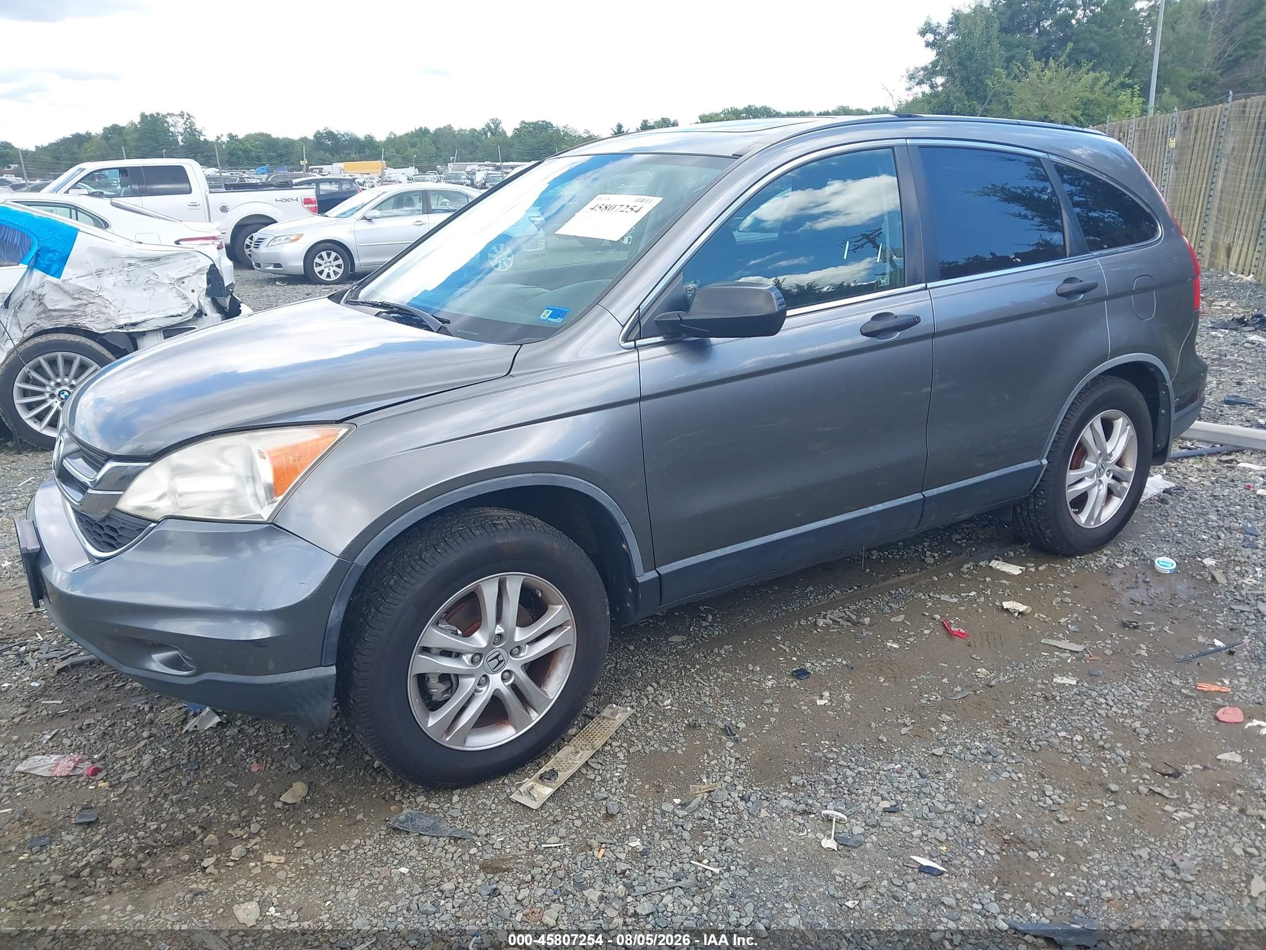 2011 Honda Cr-v Ex Gray vin: JHLRE4H5XBC035102
