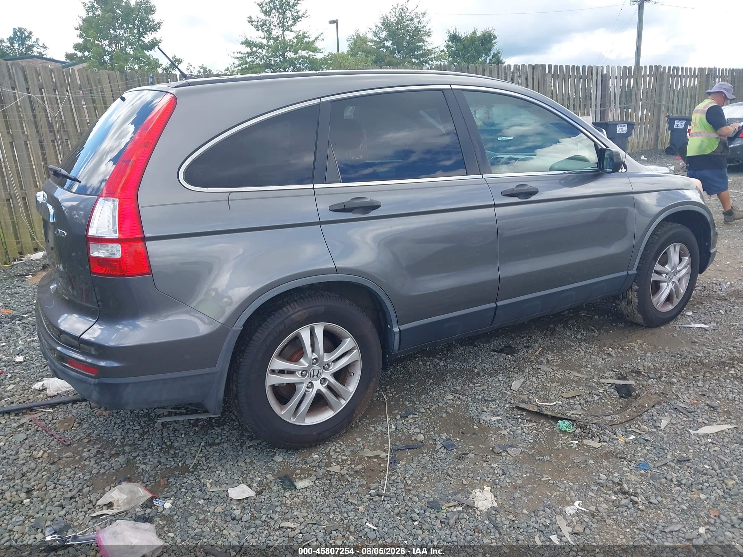 2011 Honda Cr-v Ex Gray vin: JHLRE4H5XBC035102