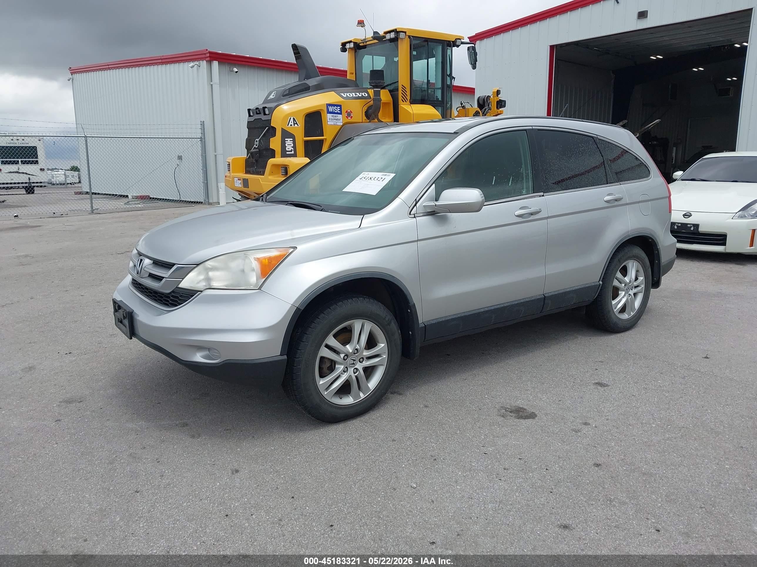2011 Honda Cr-v Ex-l Silver vin: JHLRE4H70BC017080
