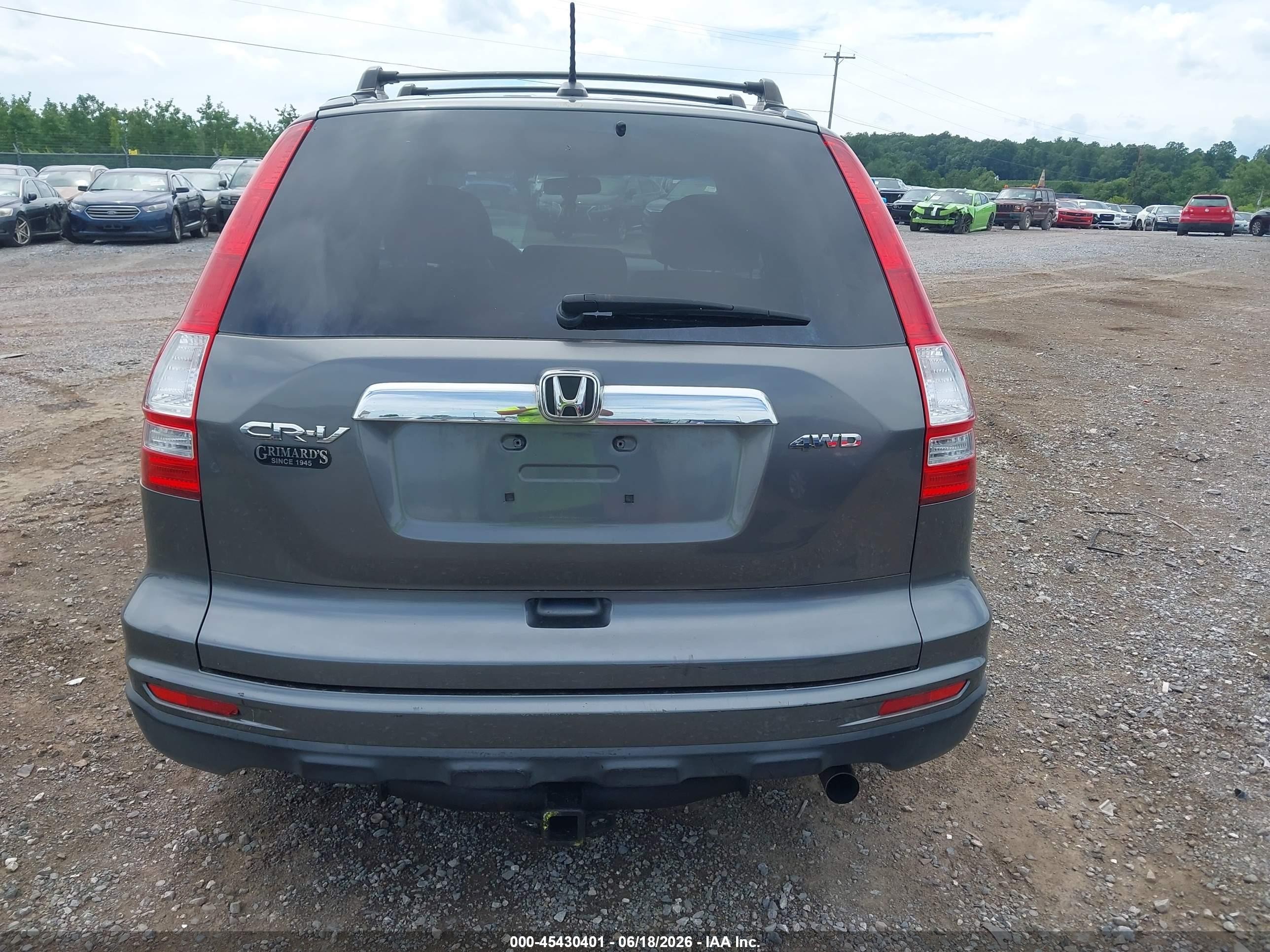 2011 Honda Cr-v Ex-l Gray vin: JHLRE4H70BC018892