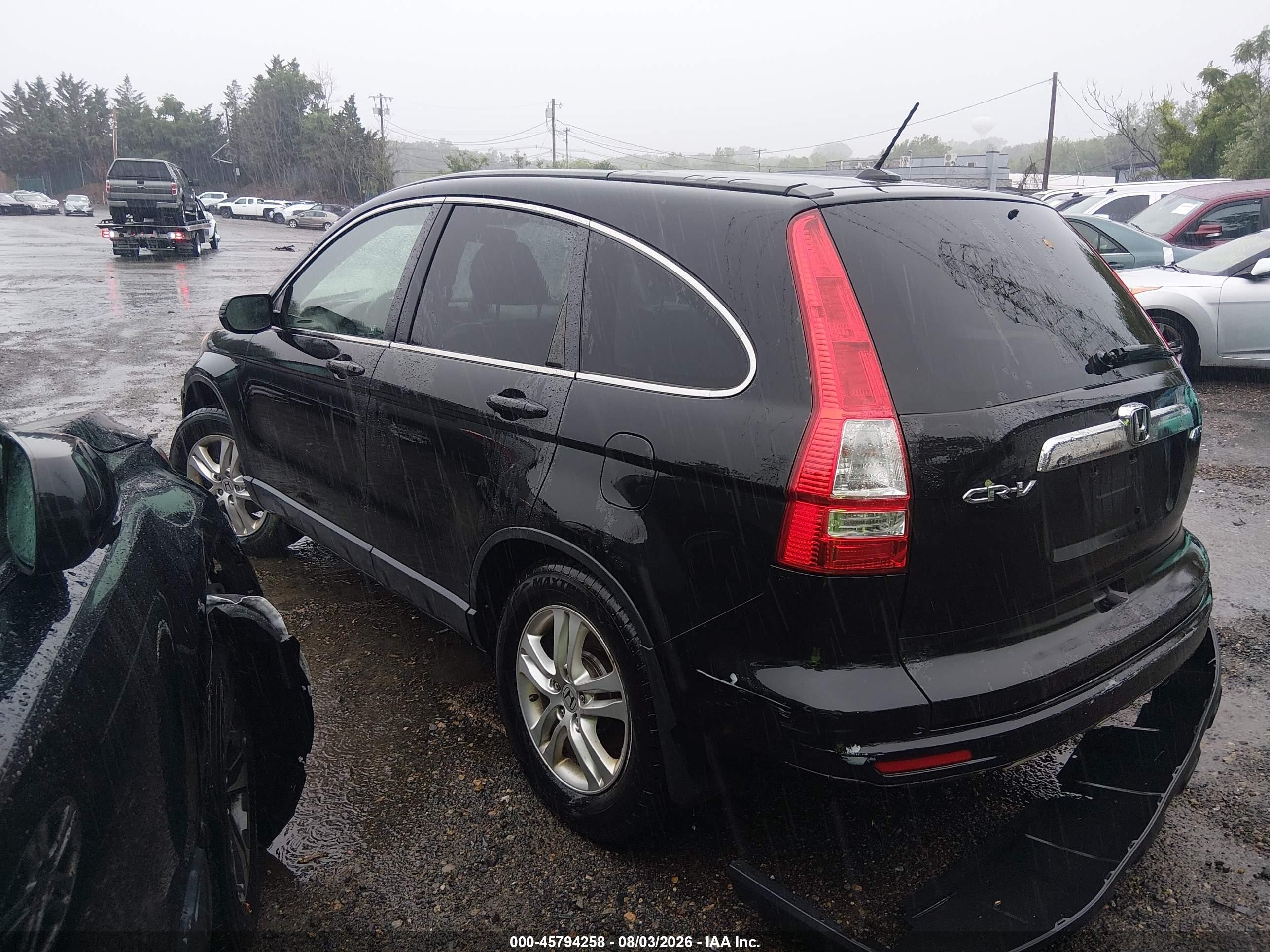 2011 Honda Cr-v Ex-l Black vin: JHLRE4H70BC020304