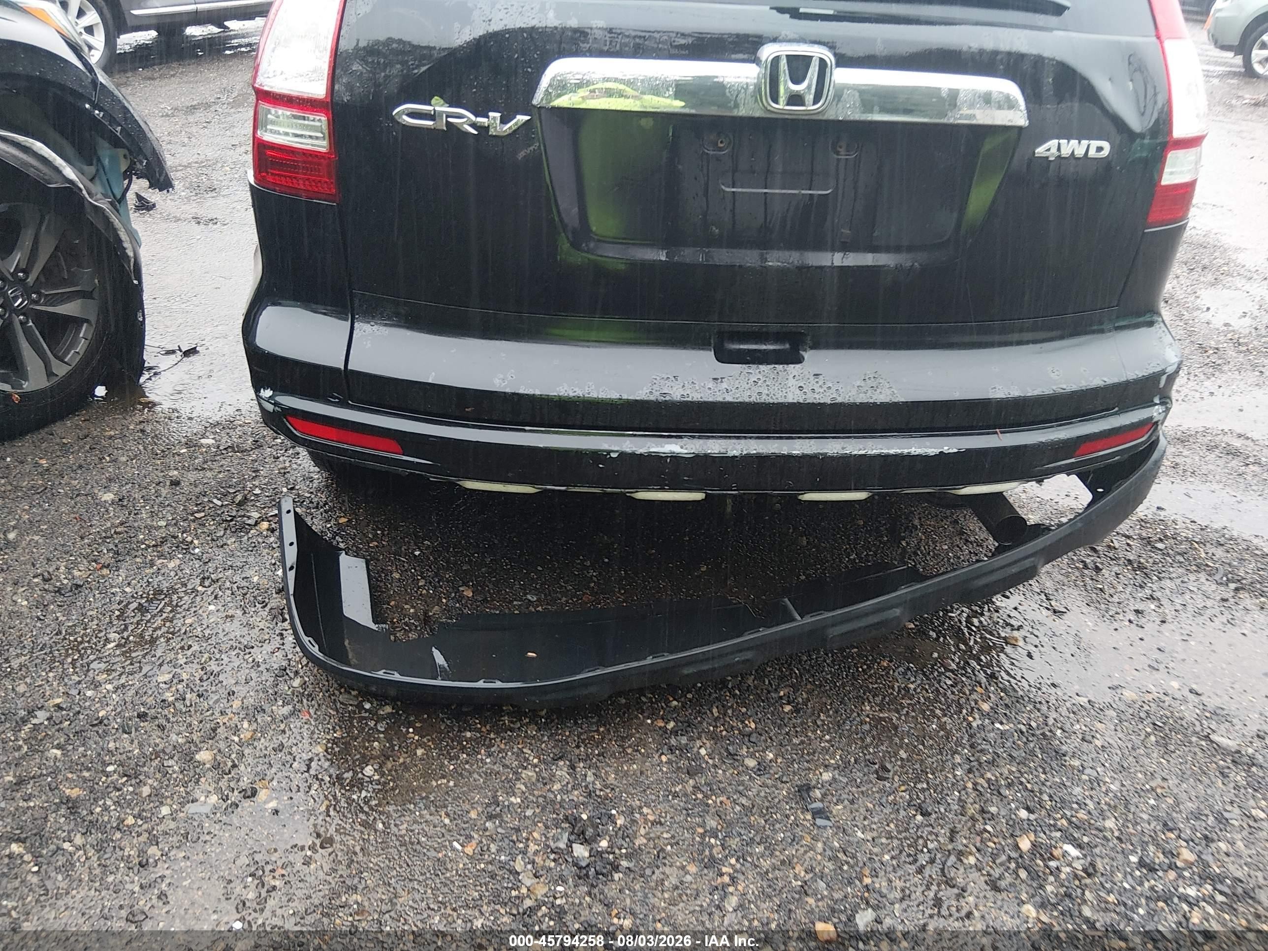 2011 Honda Cr-v Ex-l Black vin: JHLRE4H70BC020304