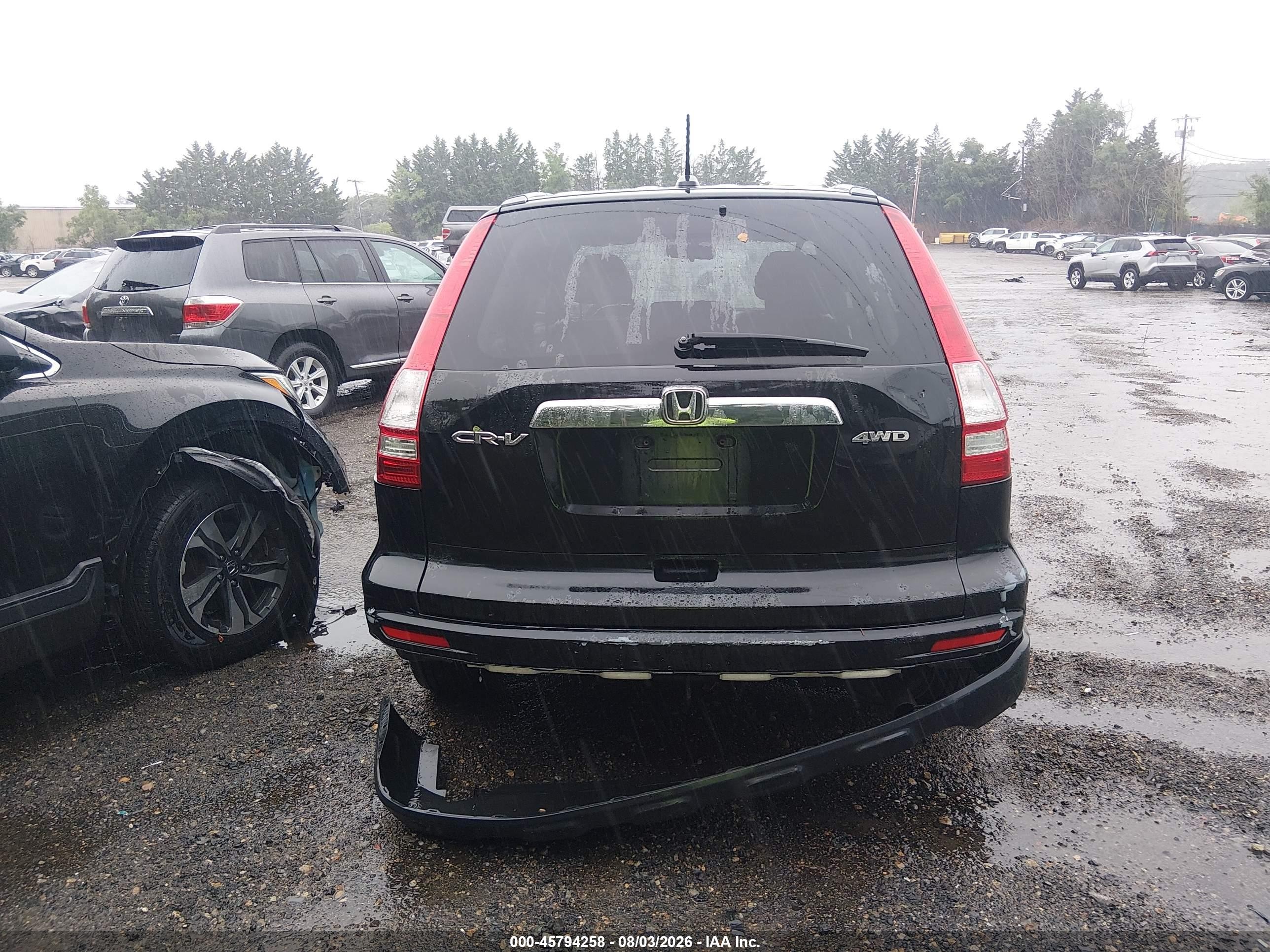 2011 Honda Cr-v Ex-l Black vin: JHLRE4H70BC020304