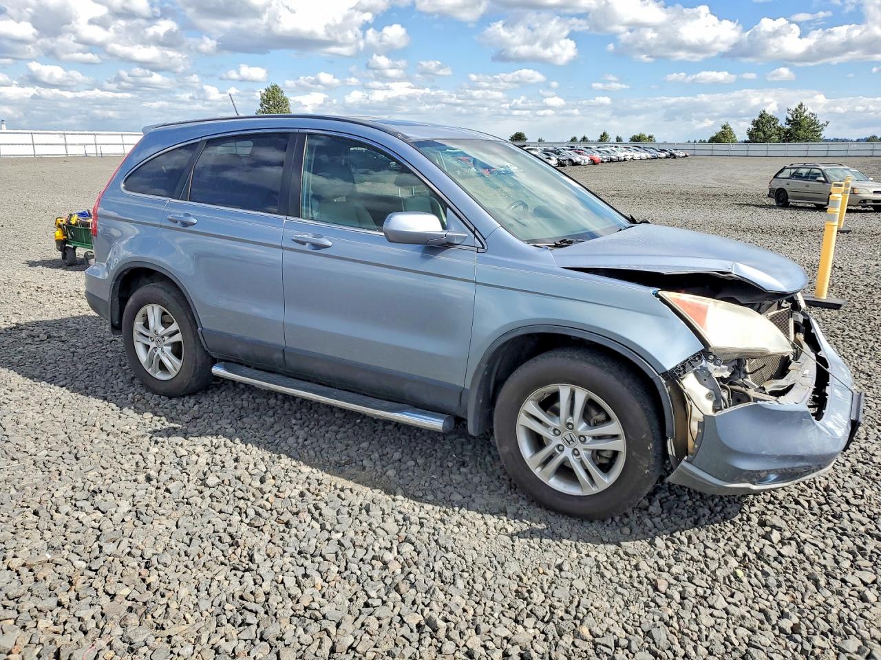 2011 Honda Cr-v Exl Blue vin: JHLRE4H70BC023896