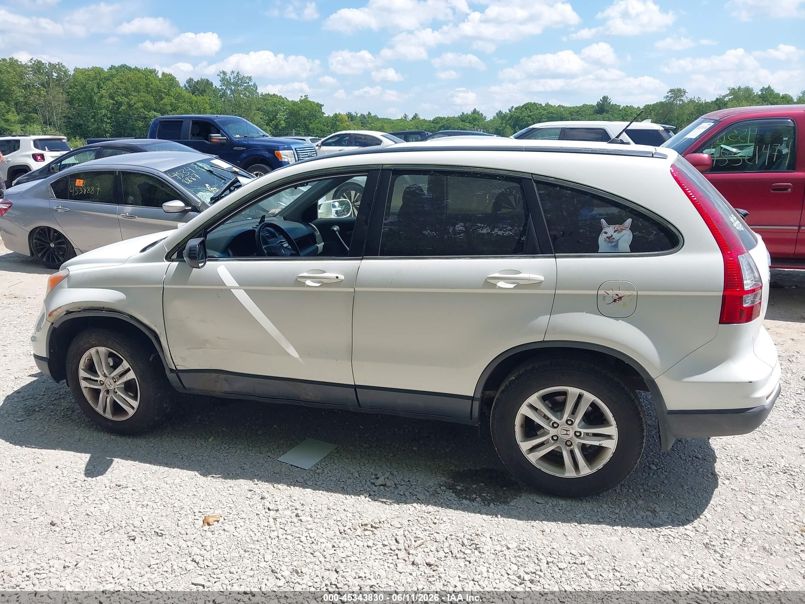 2011 Honda Cr-v Ex-l White vin: JHLRE4H70BC024093