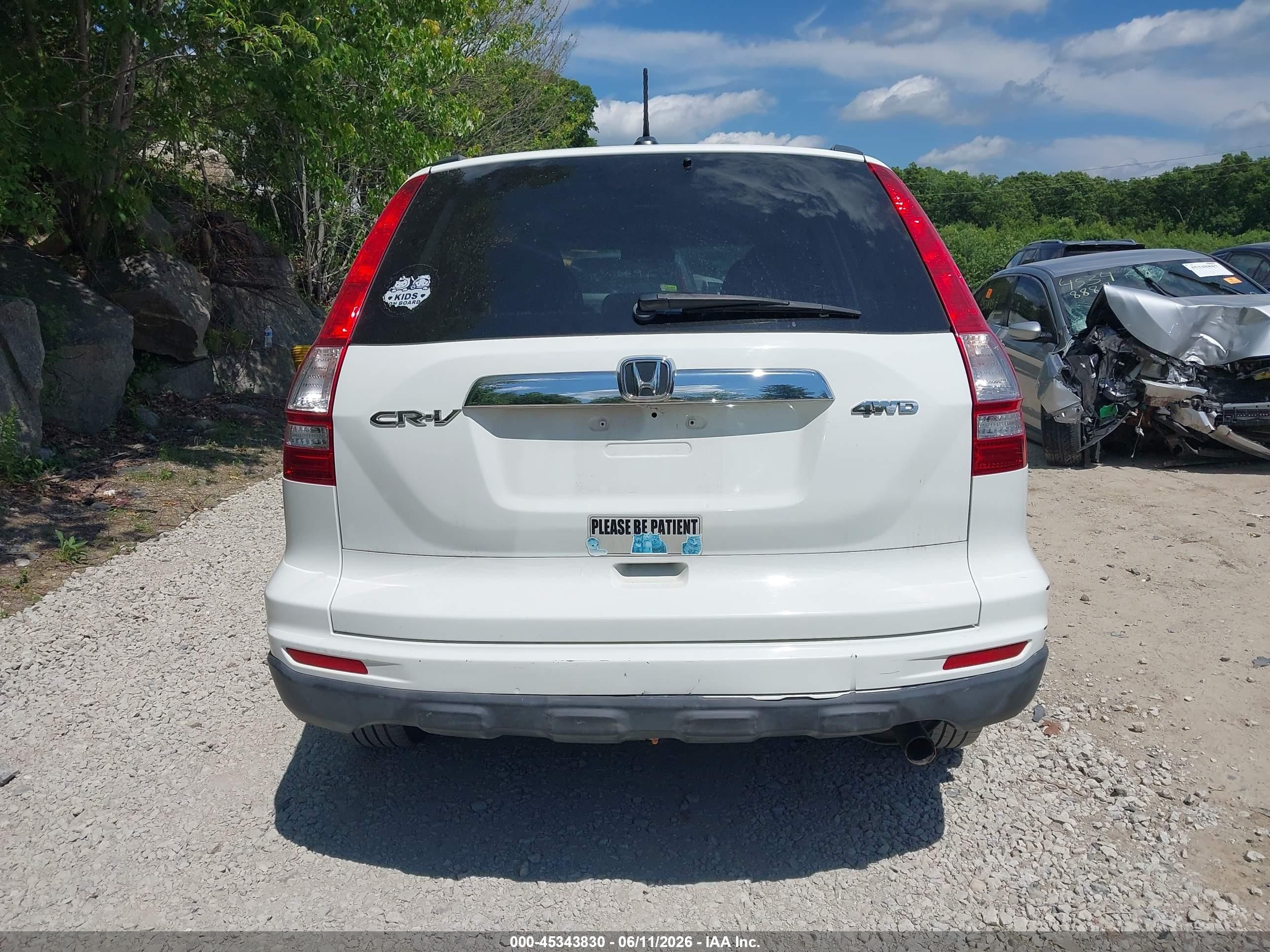 2011 Honda Cr-v Ex-l White vin: JHLRE4H70BC024093