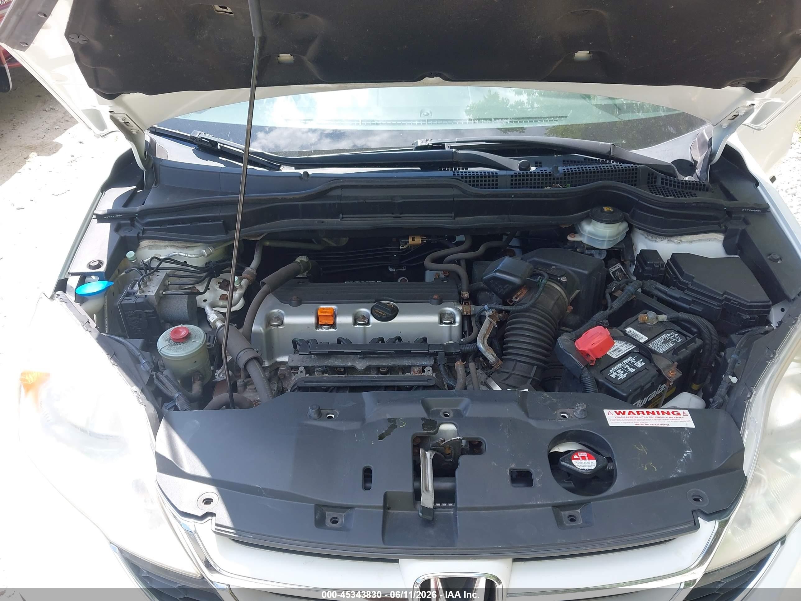 2011 Honda Cr-v Ex-l White vin: JHLRE4H70BC024093