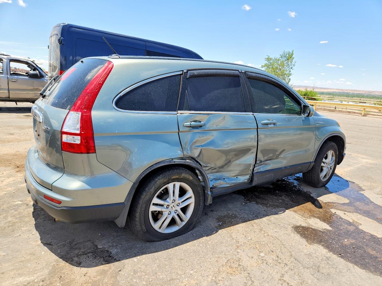 2010 Honda Cr-v Exl Blue vin: JHLRE4H71AC012095