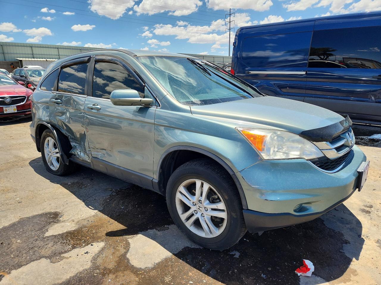 2010 Honda Cr-v Exl Blue vin: JHLRE4H71AC012095