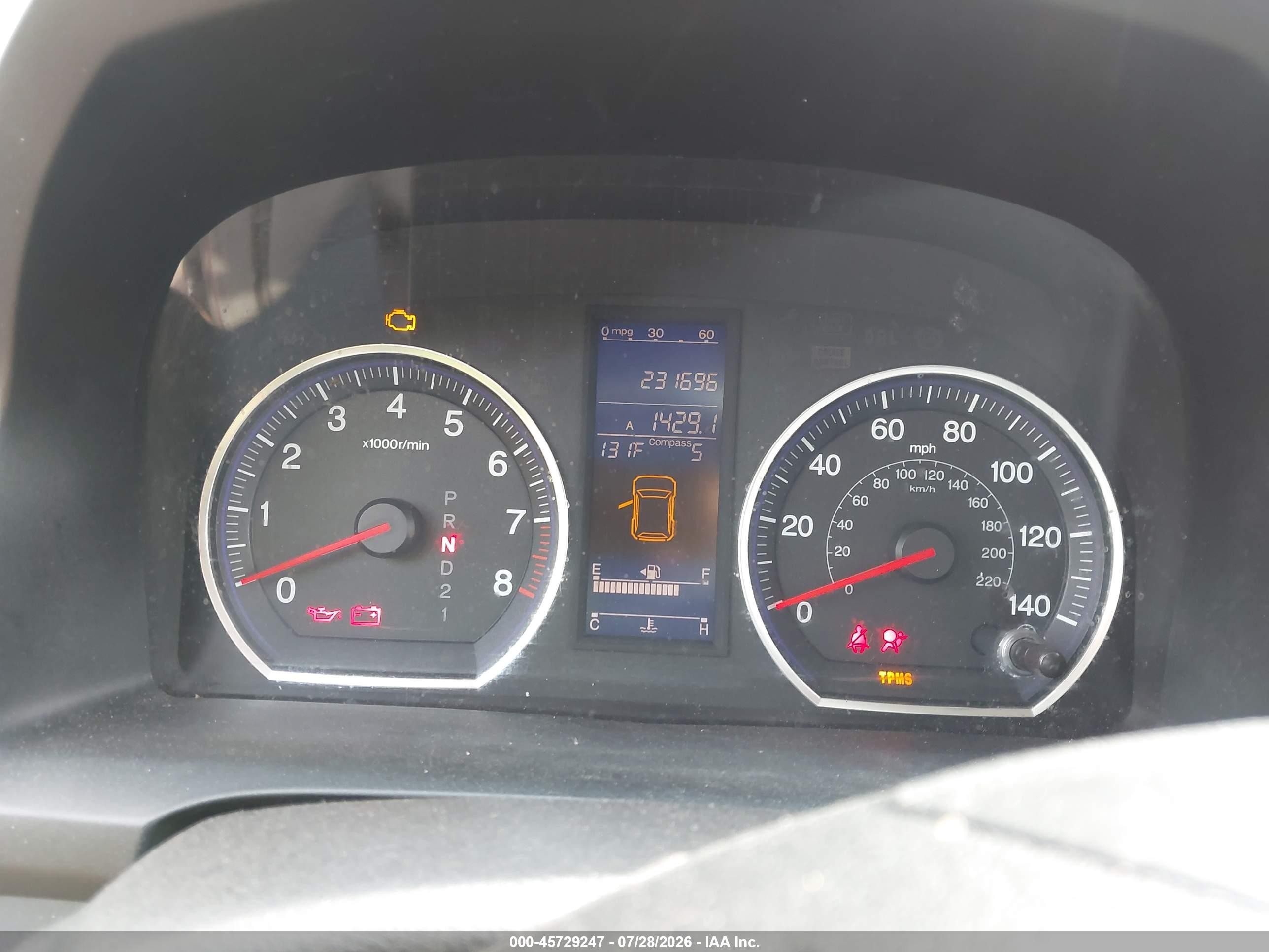 2010 Honda Cr-v Ex-l Burgundy vin: JHLRE4H71AC013490