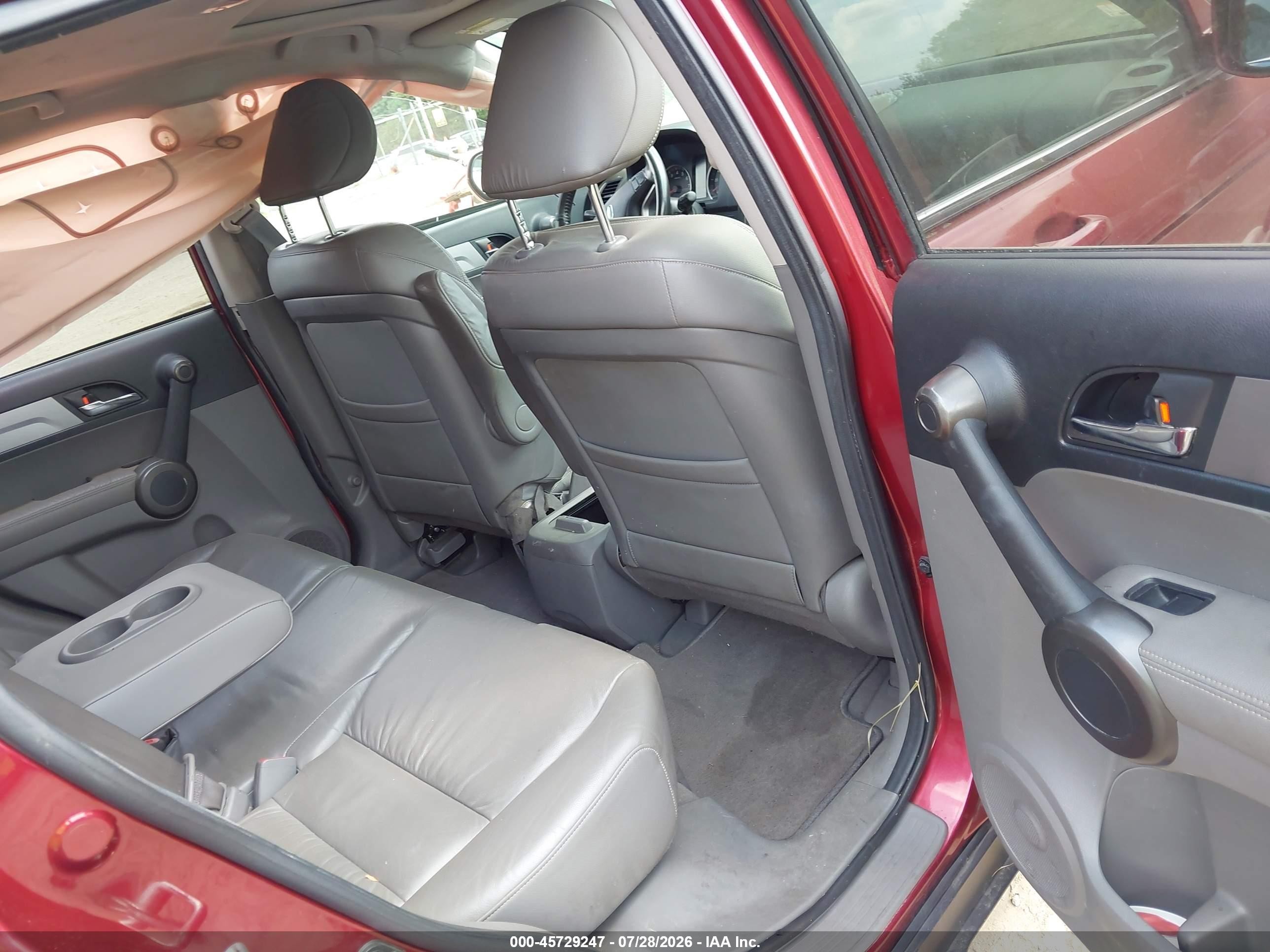 2010 Honda Cr-v Ex-l Burgundy vin: JHLRE4H71AC013490