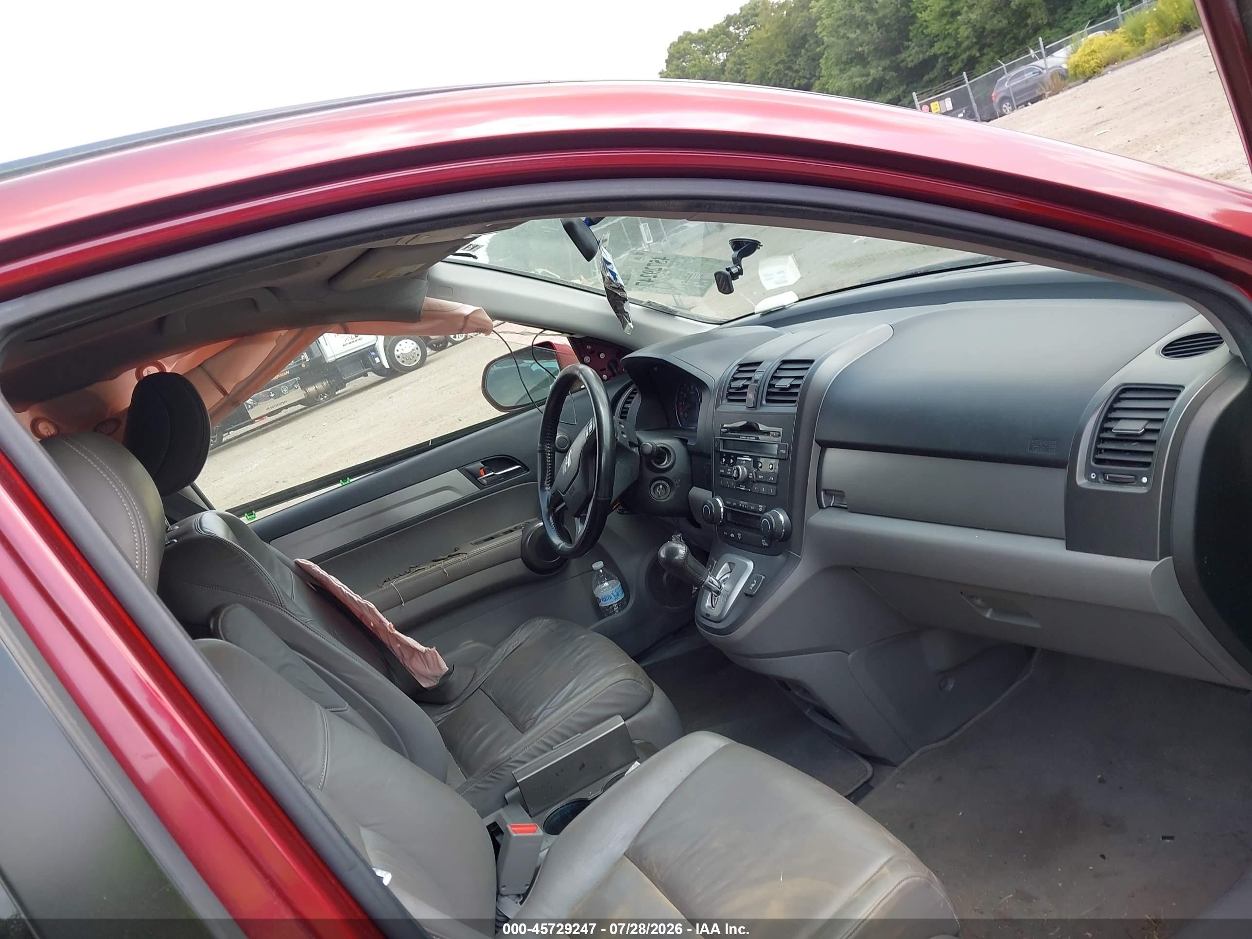 2010 Honda Cr-v Ex-l Burgundy vin: JHLRE4H71AC013490