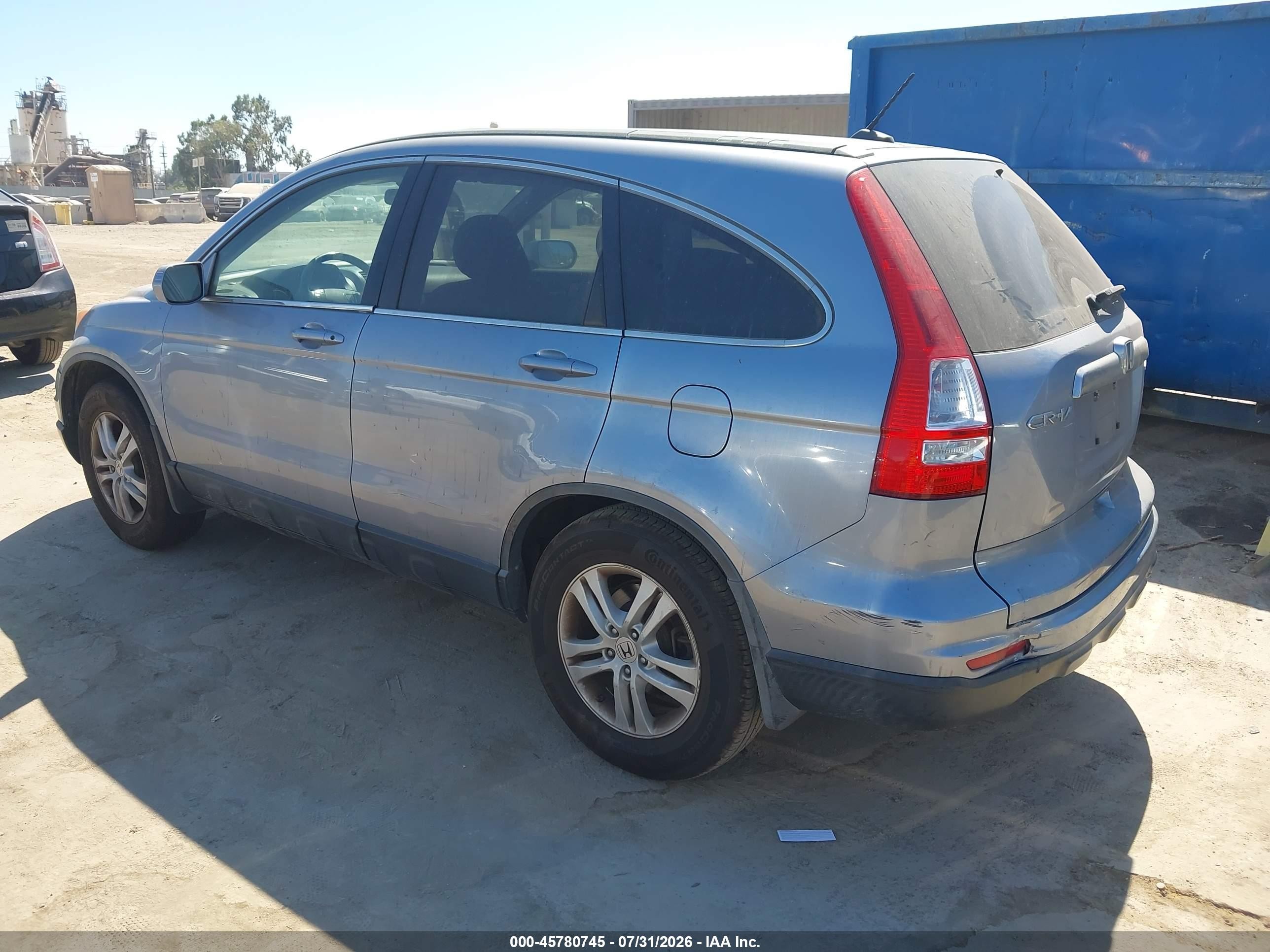 2011 Honda Cr-v Ex-l Light Blue vin: JHLRE4H71BC001017