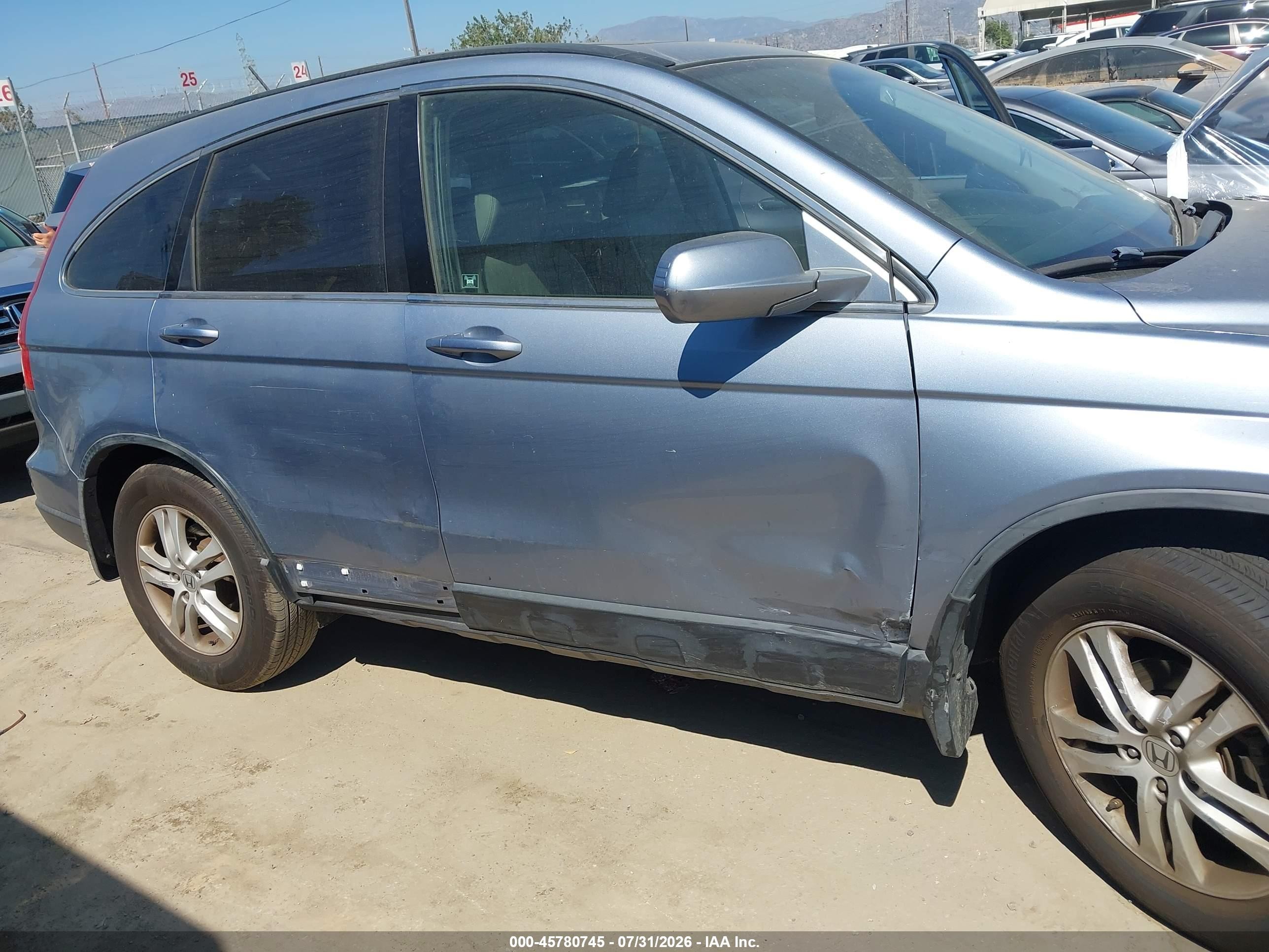 2011 Honda Cr-v Ex-l Light Blue vin: JHLRE4H71BC001017