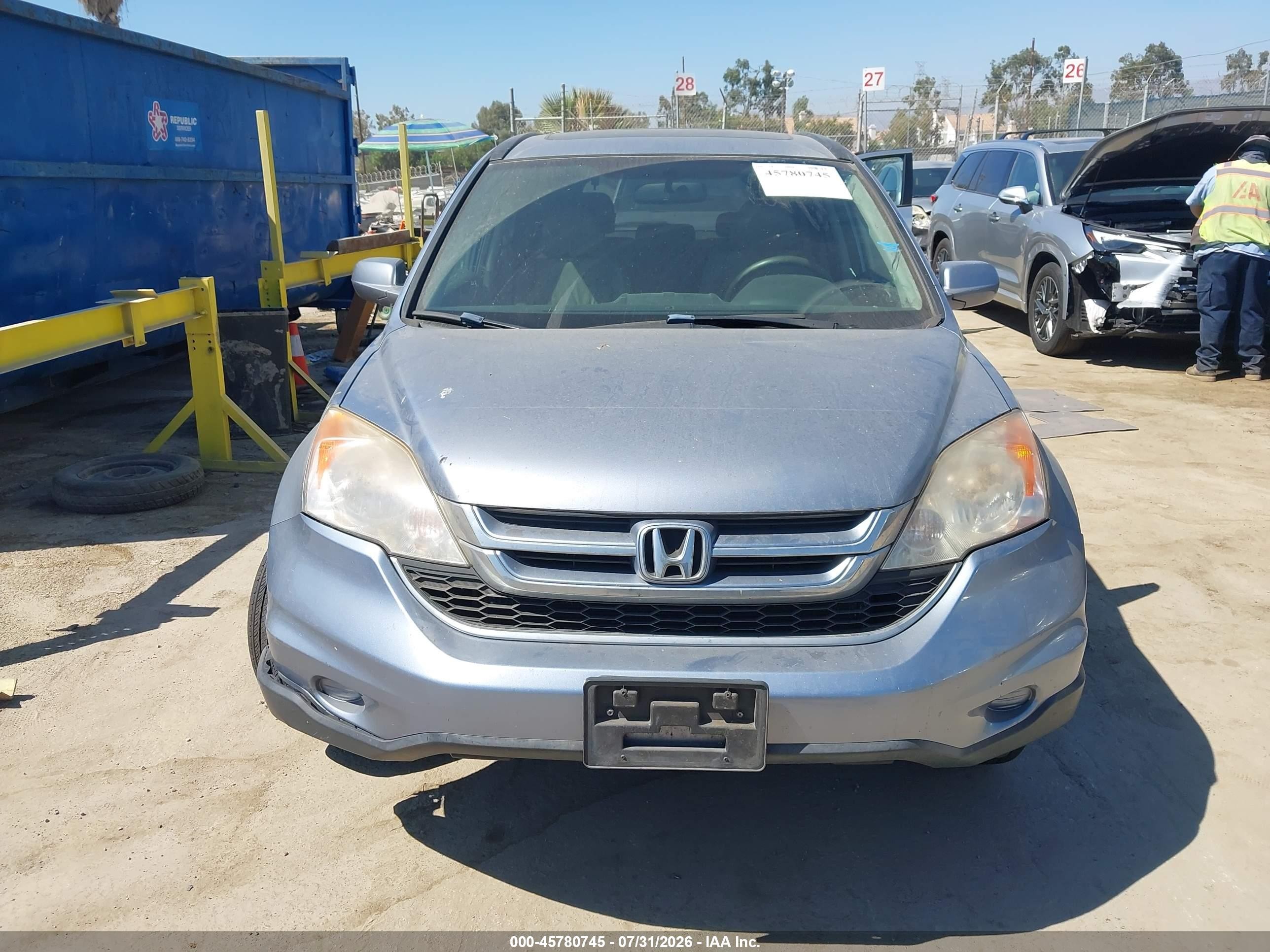 2011 Honda Cr-v Ex-l Light Blue vin: JHLRE4H71BC001017