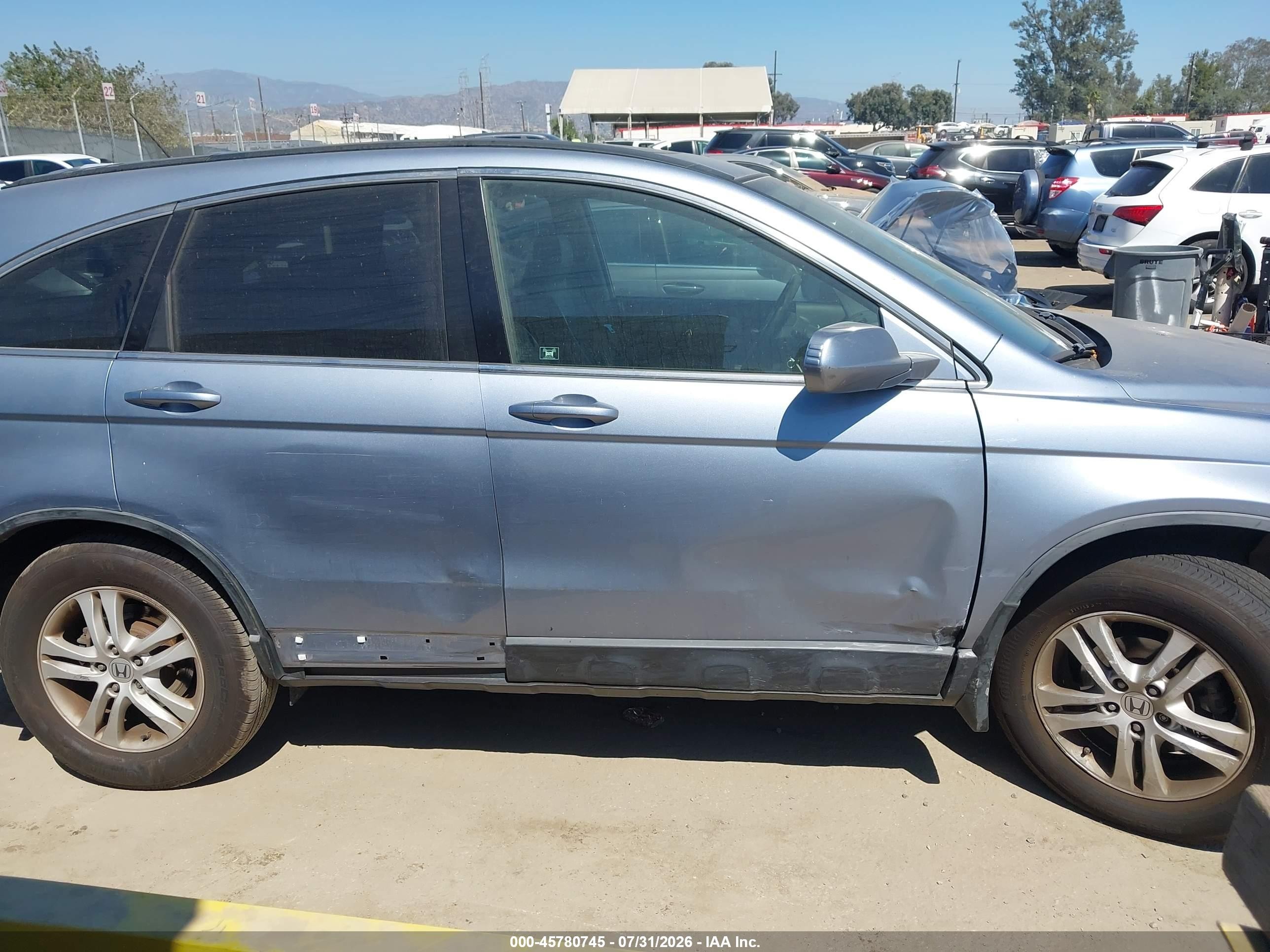 2011 Honda Cr-v Ex-l Light Blue vin: JHLRE4H71BC001017