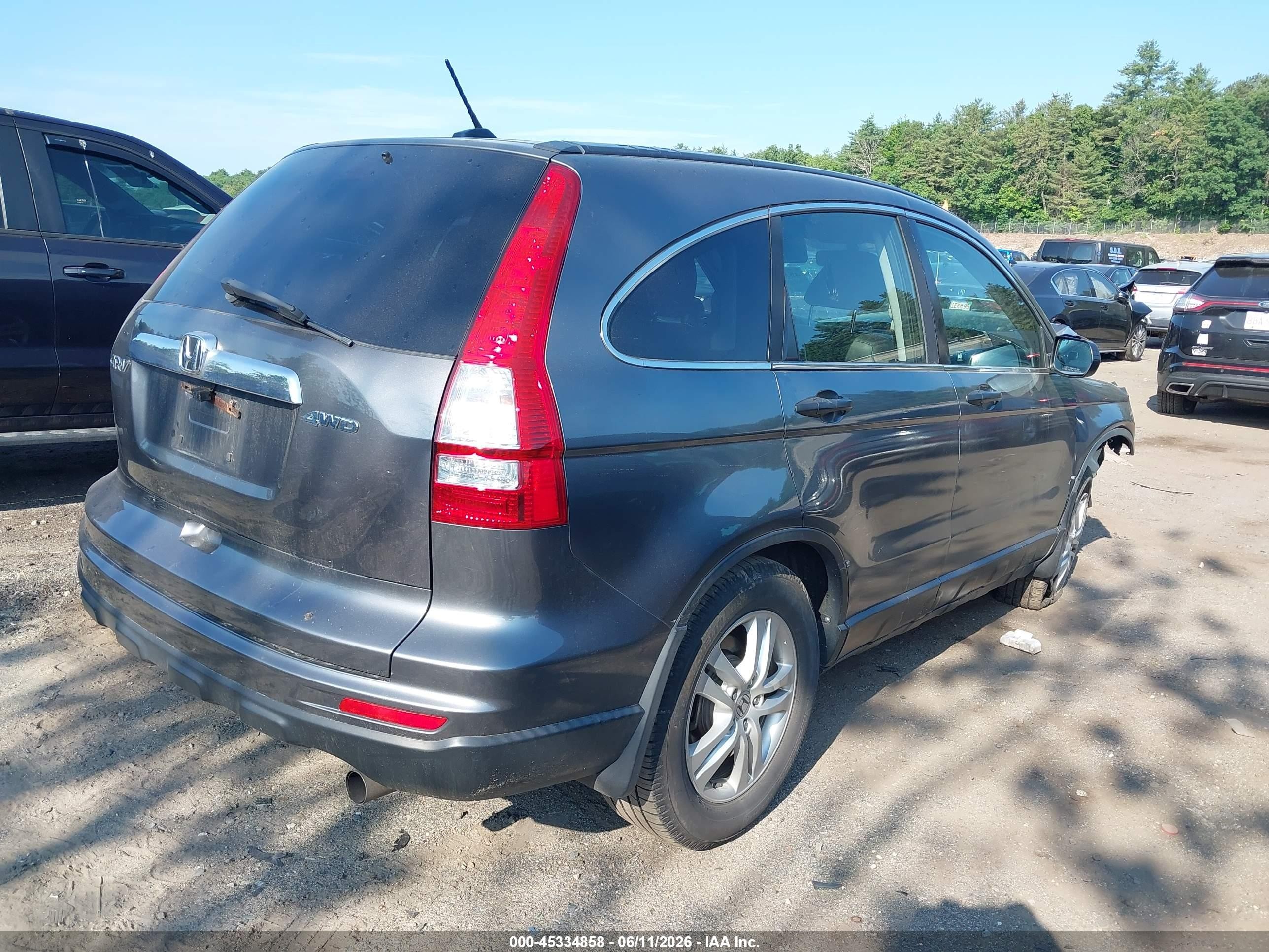 2011 Honda Cr-v Ex-l Gray vin: JHLRE4H71BC018884
