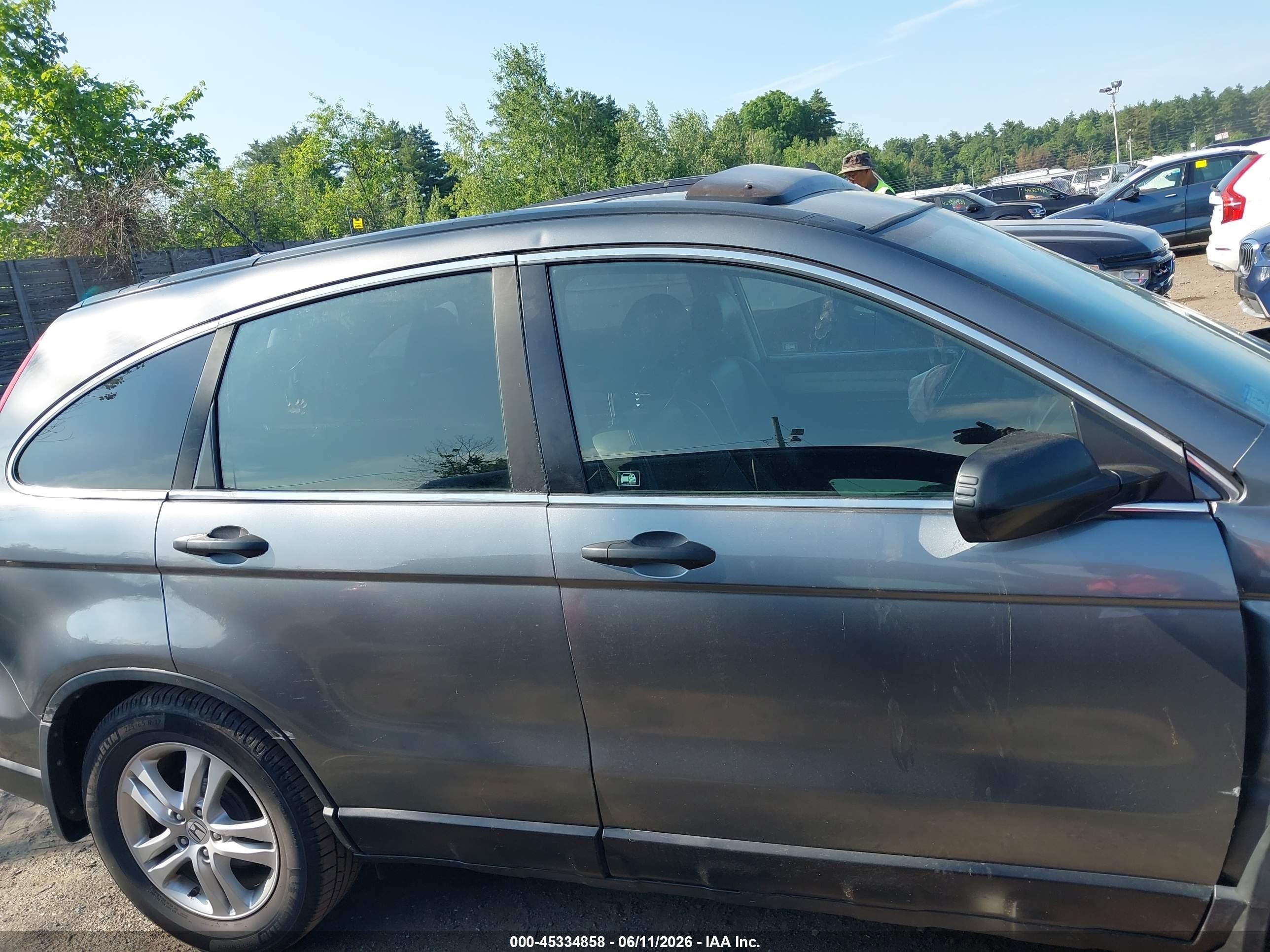 2011 Honda Cr-v Ex-l Gray vin: JHLRE4H71BC018884
