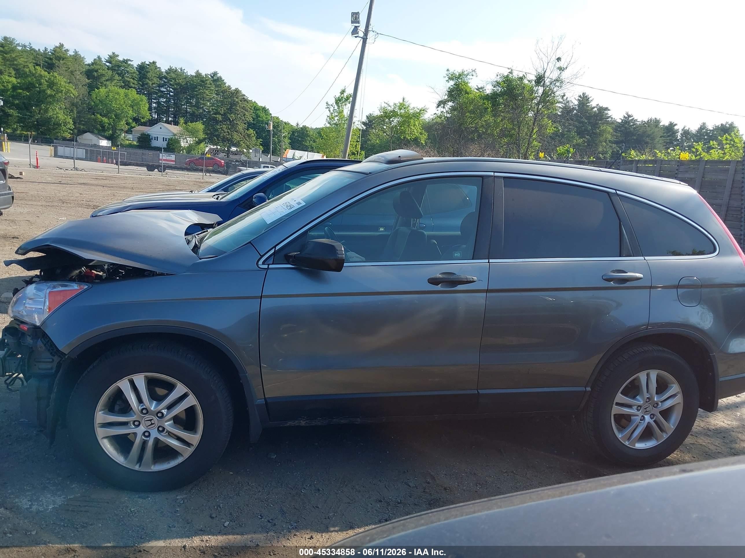 2011 Honda Cr-v Ex-l Gray vin: JHLRE4H71BC018884