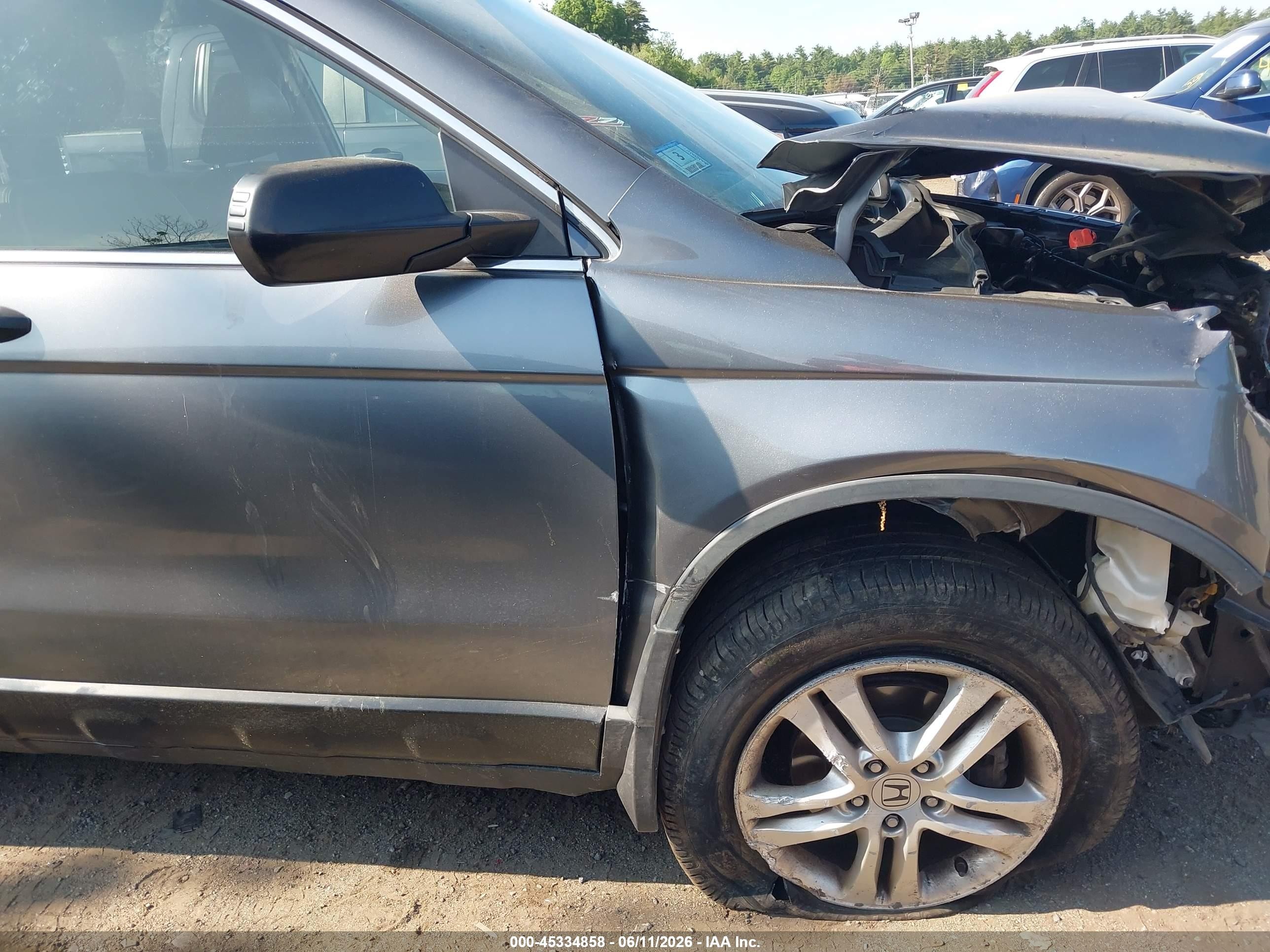 2011 Honda Cr-v Ex-l Gray vin: JHLRE4H71BC018884