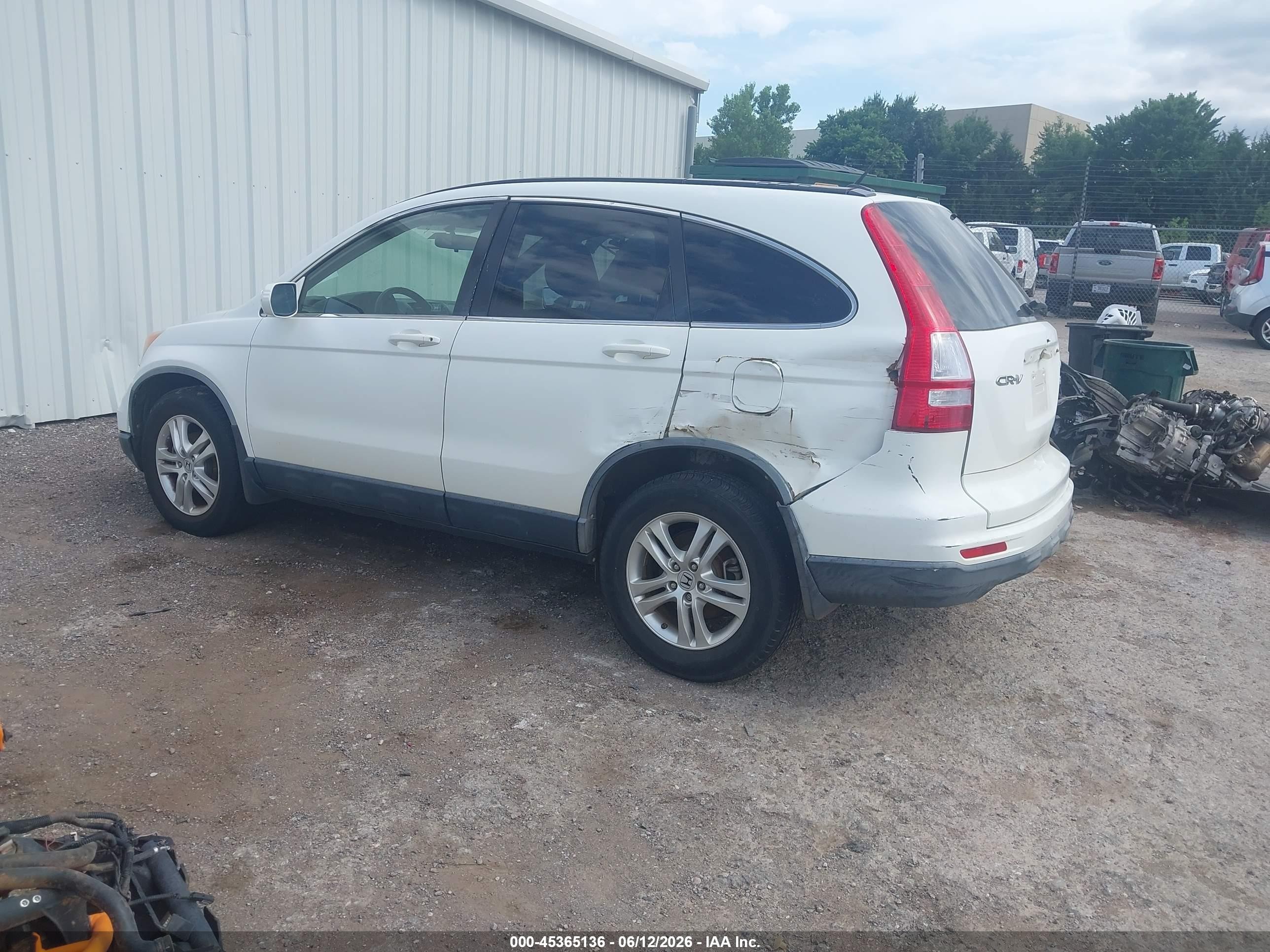 2011 Honda Cr-v Ex-l White vin: JHLRE4H71BC019579