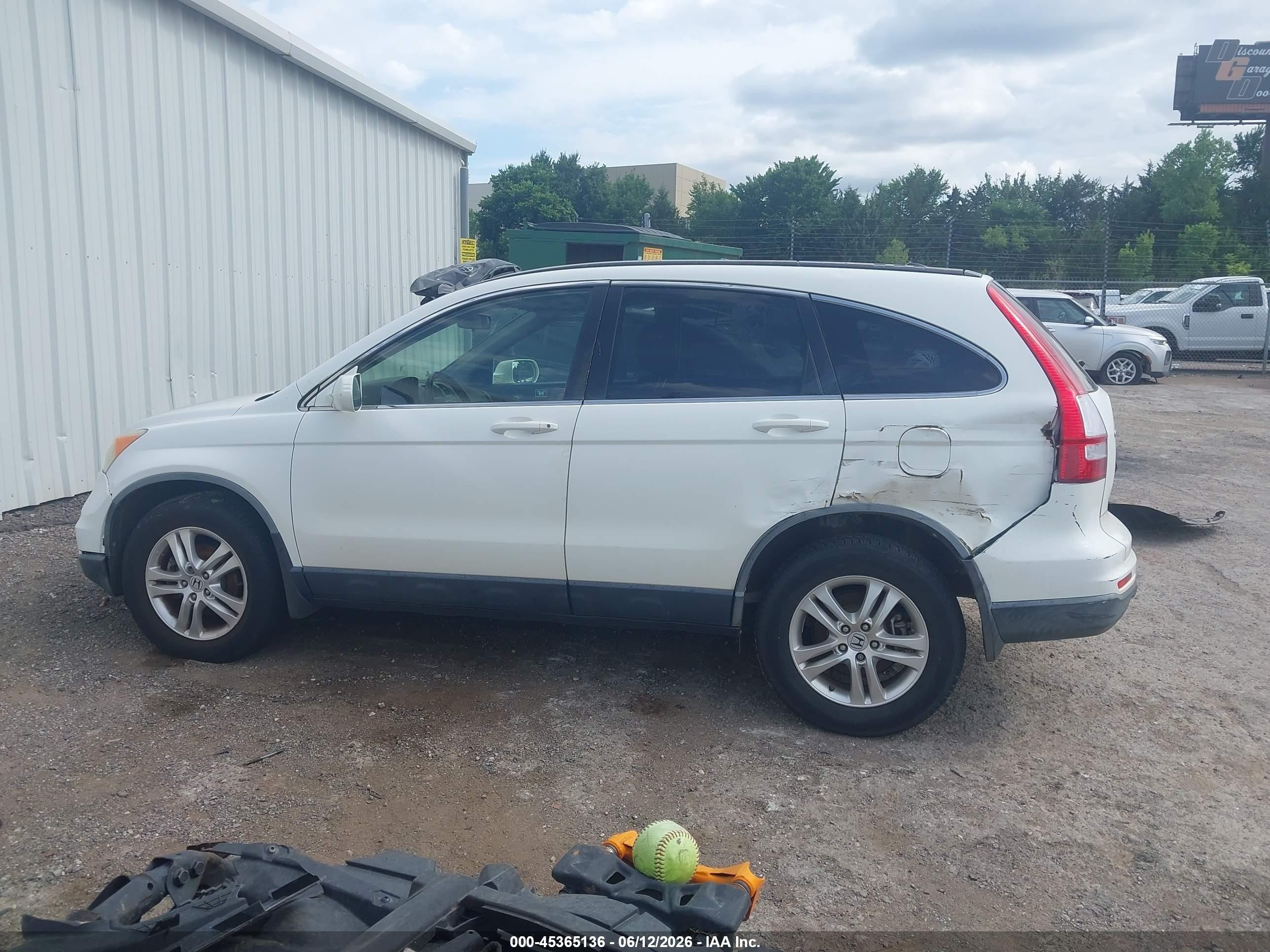 2011 Honda Cr-v Ex-l White vin: JHLRE4H71BC019579