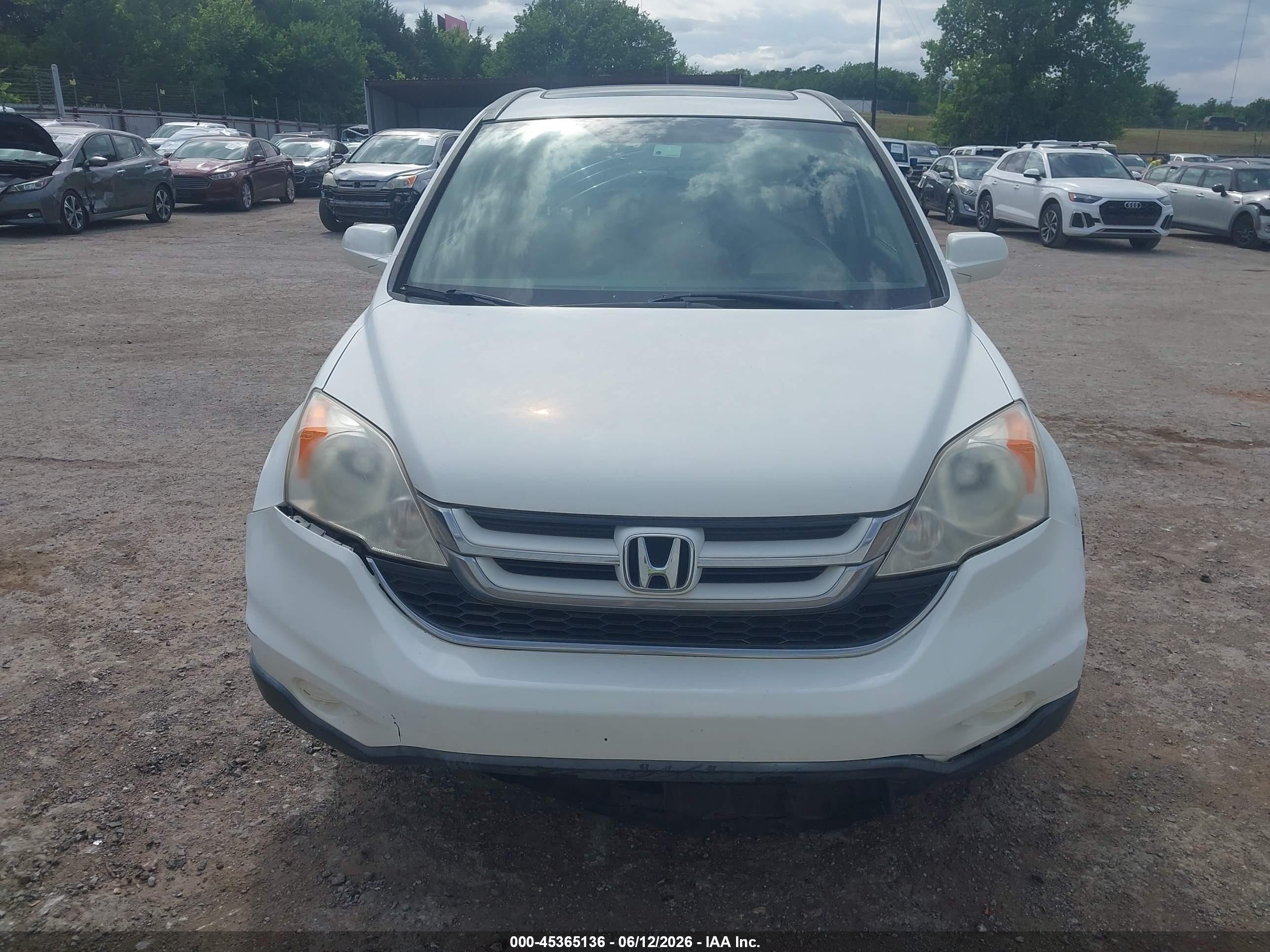 2011 Honda Cr-v Ex-l White vin: JHLRE4H71BC019579