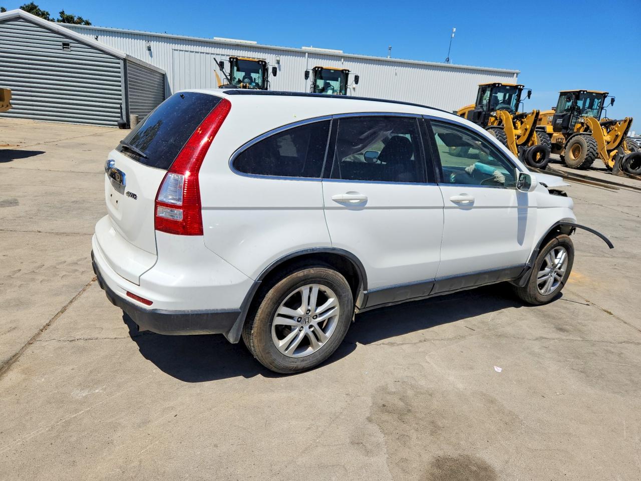 2011 Honda Cr-v Exl White vin: JHLRE4H71BC022434