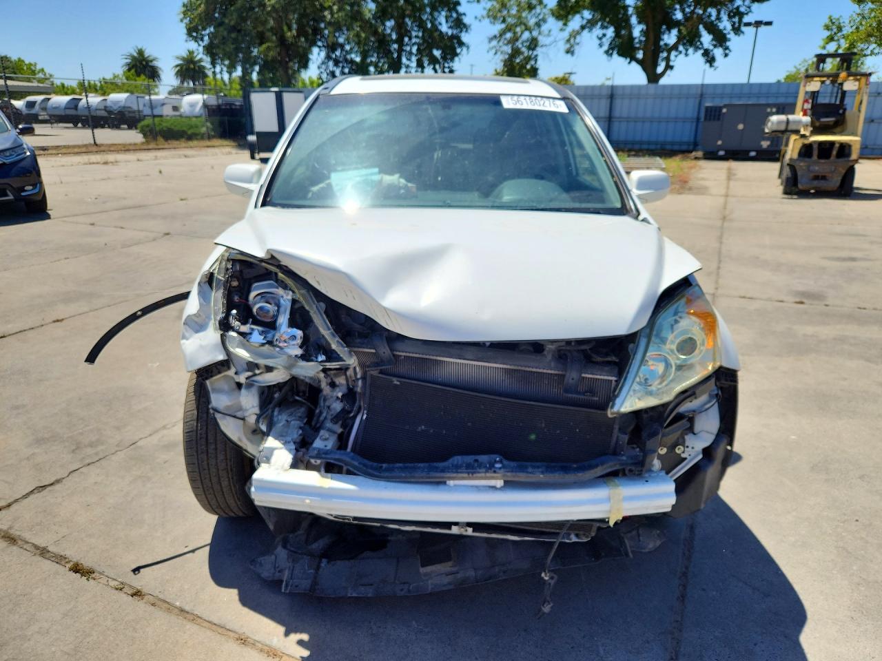 2011 Honda Cr-v Exl White vin: JHLRE4H71BC022434