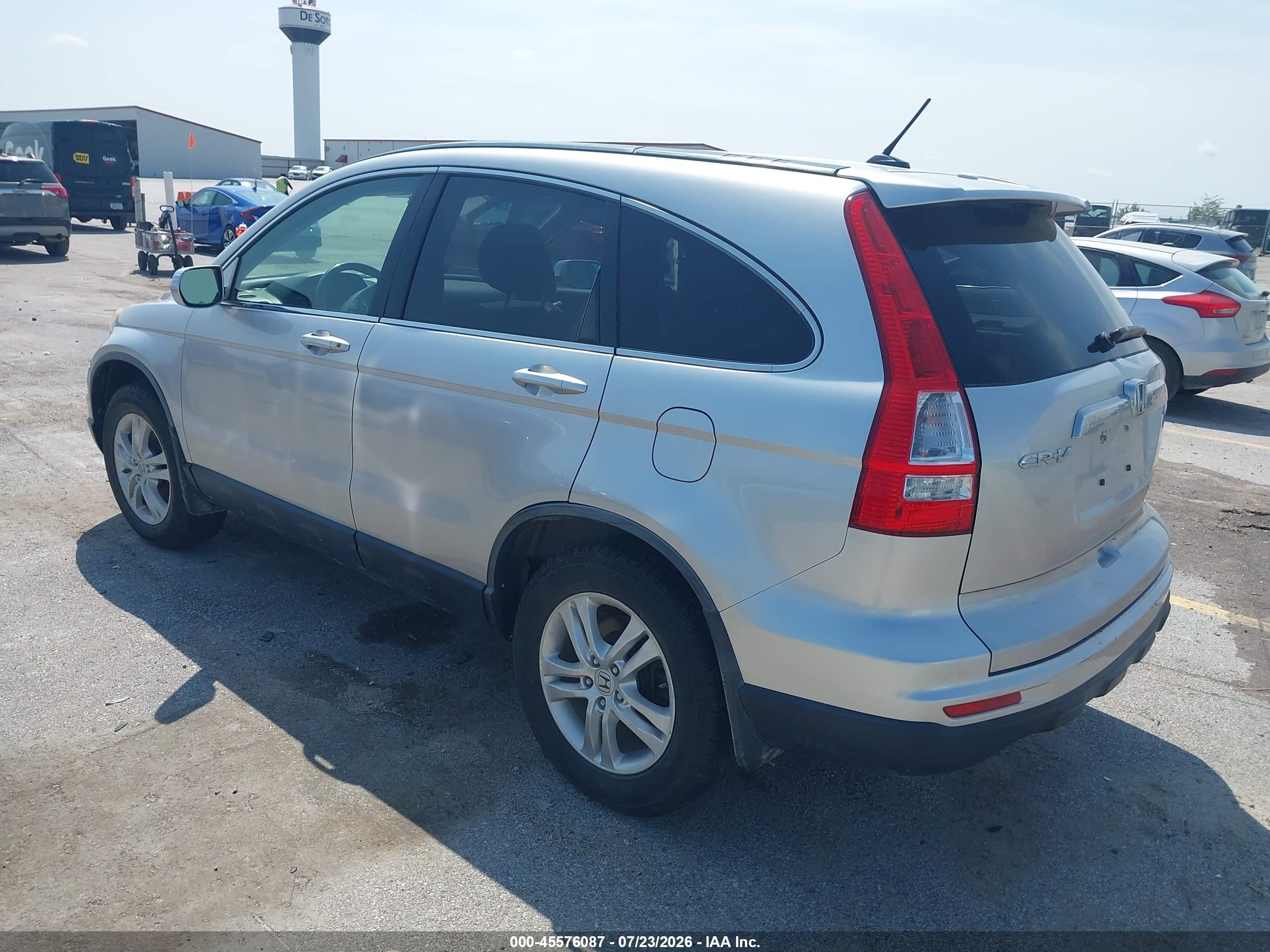 2010 Honda Cr-v Ex-l Silver vin: JHLRE4H72AC006774