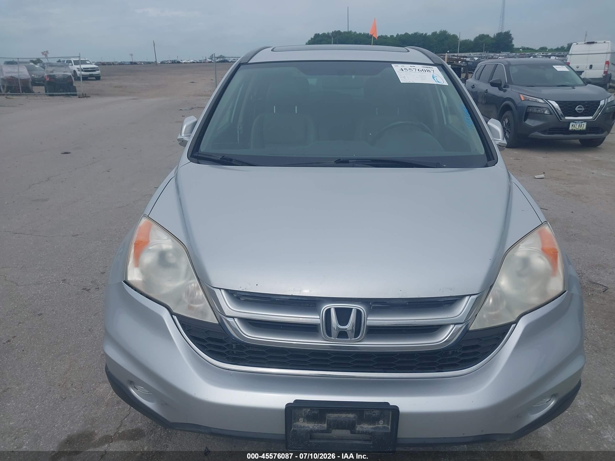 2010 Honda Cr-v Ex-l Silver vin: JHLRE4H72AC006774