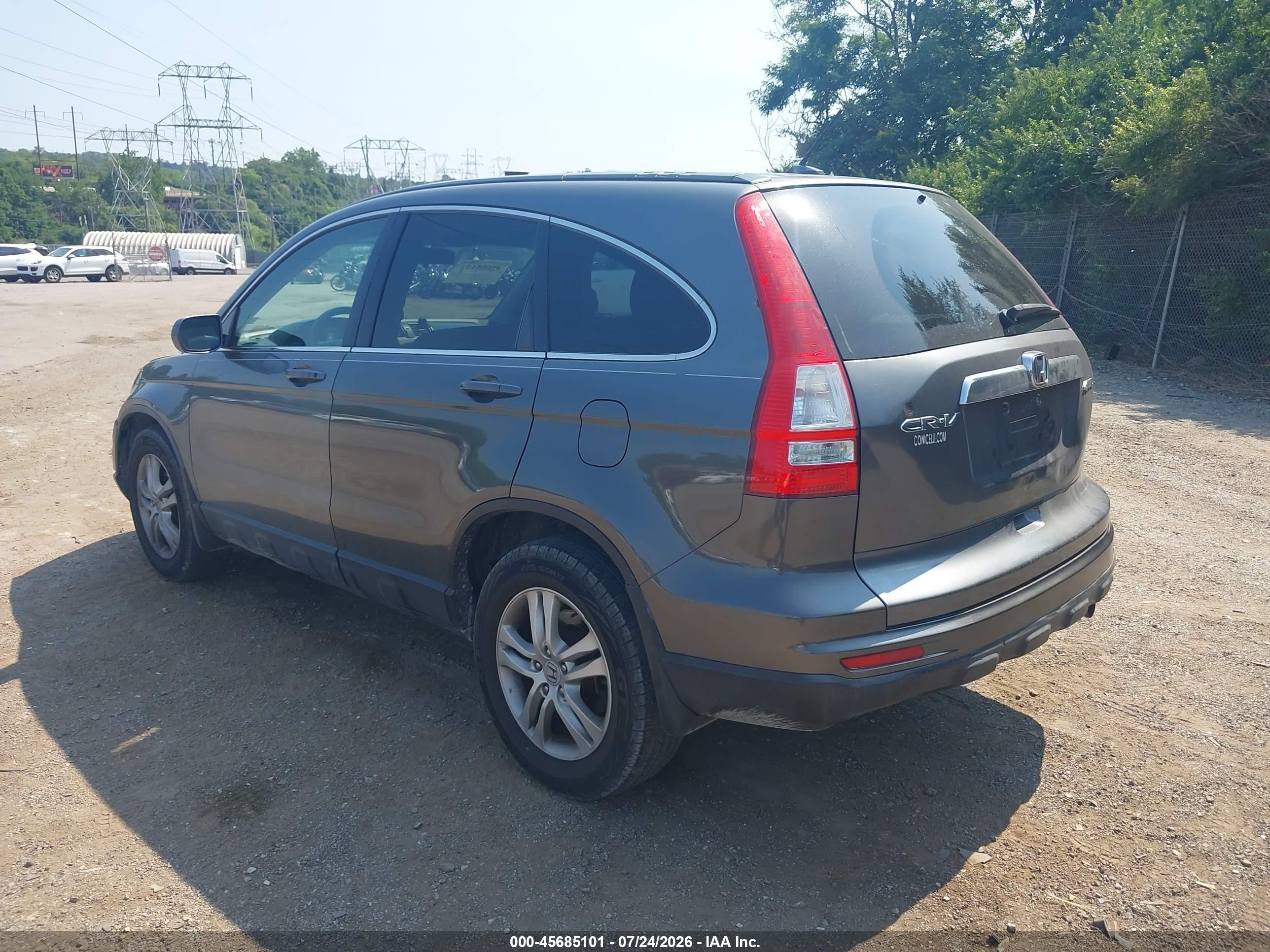 2010 Honda Cr-v Ex-l Серый vin: JHLRE4H72AC007990