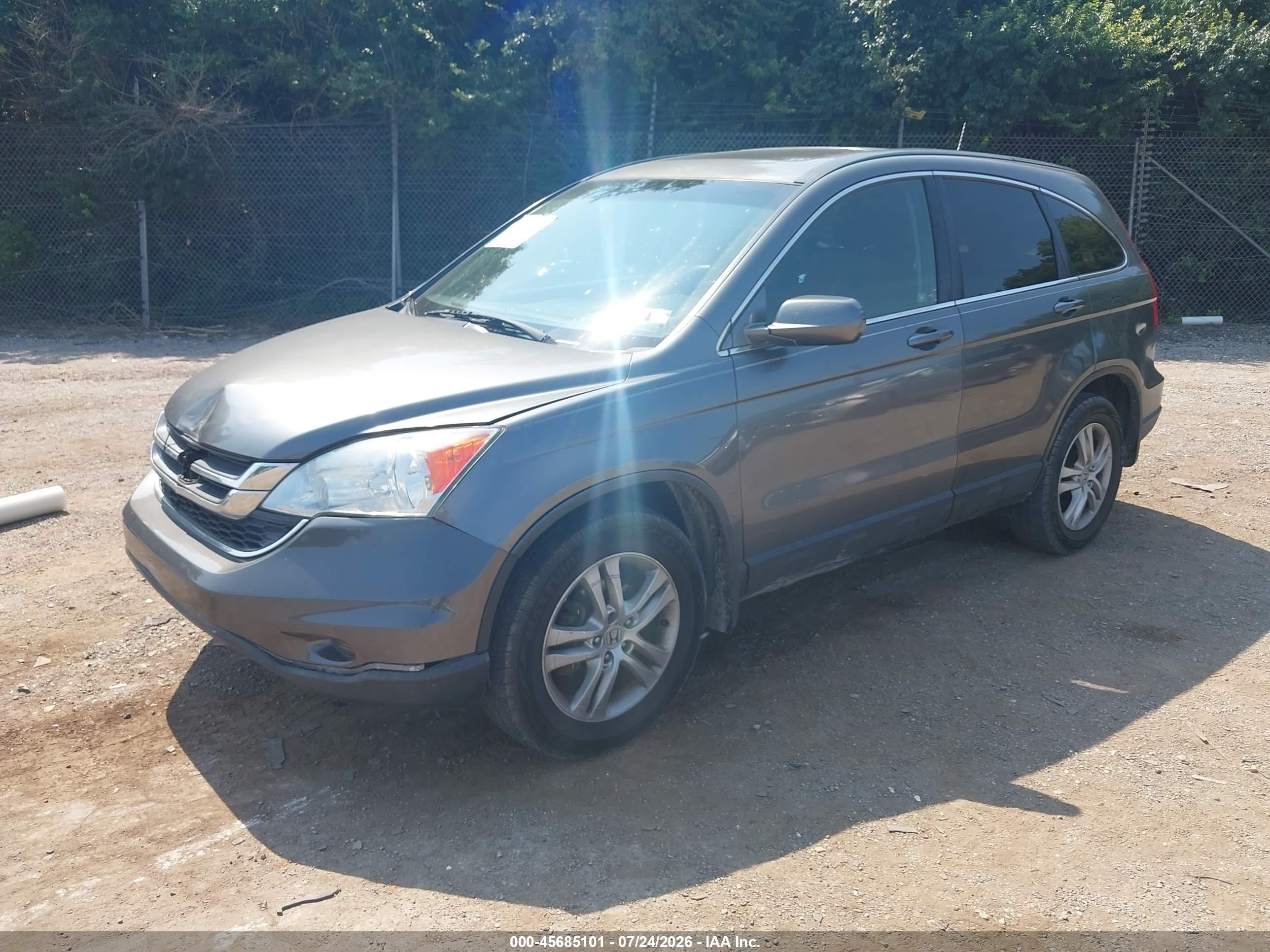 2010 Honda Cr-v Ex-l Серый vin: JHLRE4H72AC007990