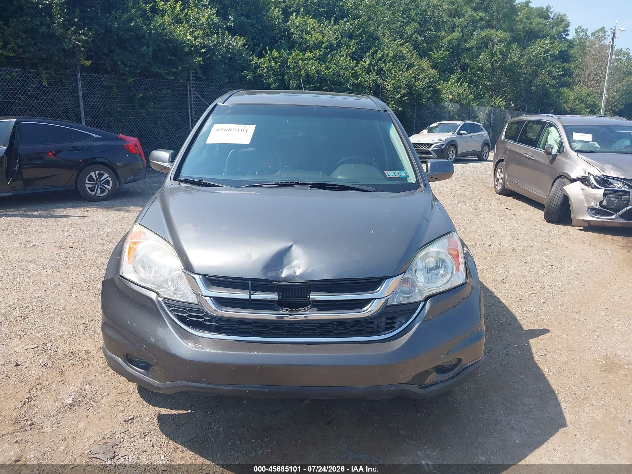 2010 Honda Cr-v Ex-l Серый vin: JHLRE4H72AC007990