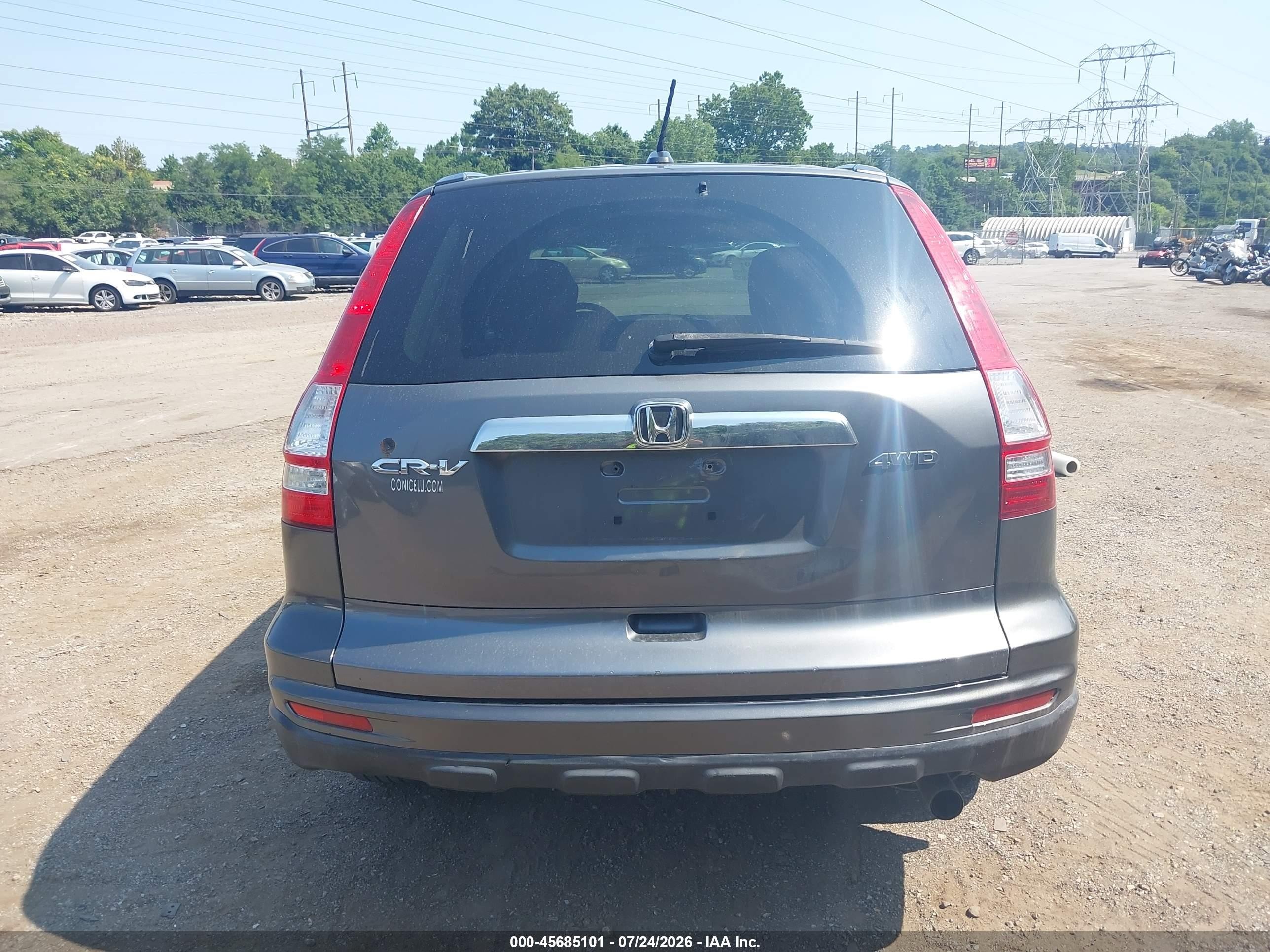 2010 Honda Cr-v Ex-l Серый vin: JHLRE4H72AC007990