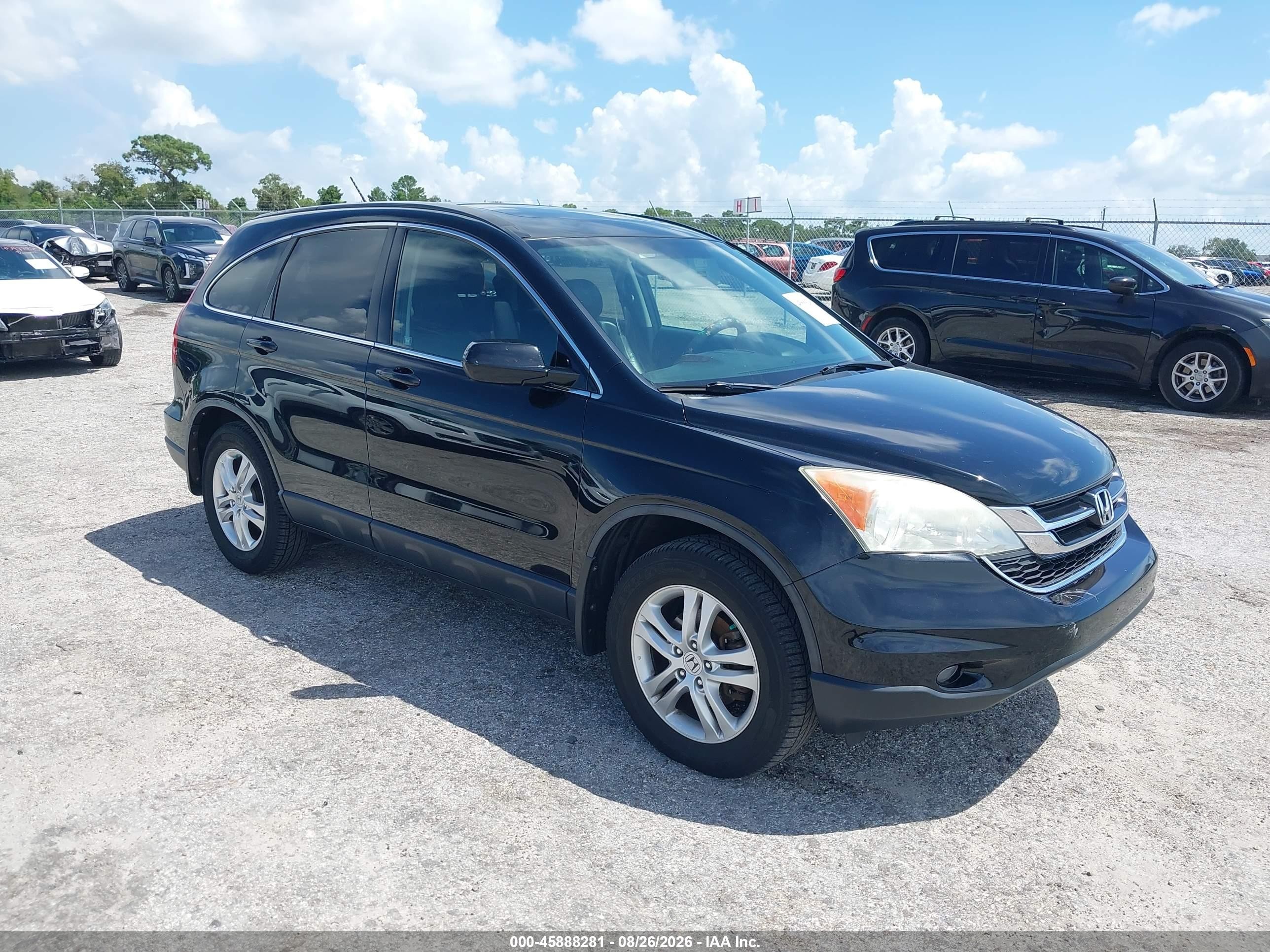 2011 Honda Cr-v Ex-l Black vin: JHLRE4H72BC004833
