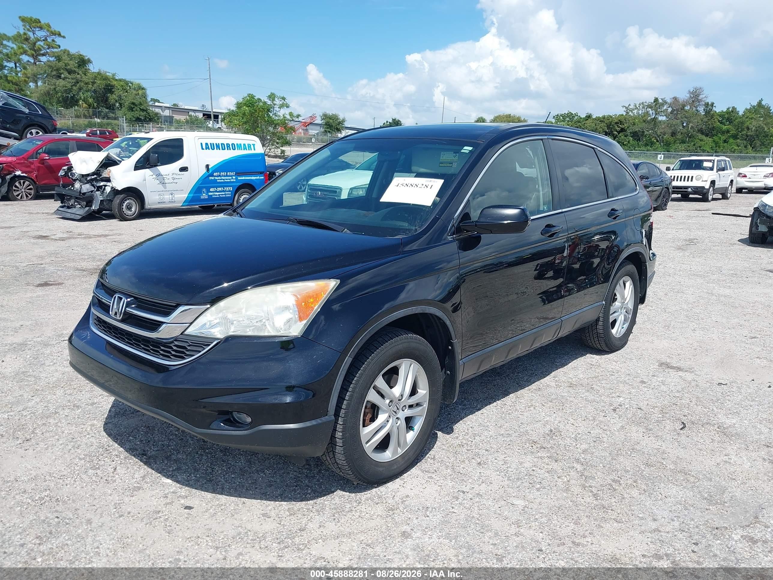 2011 Honda Cr-v Ex-l Black vin: JHLRE4H72BC004833