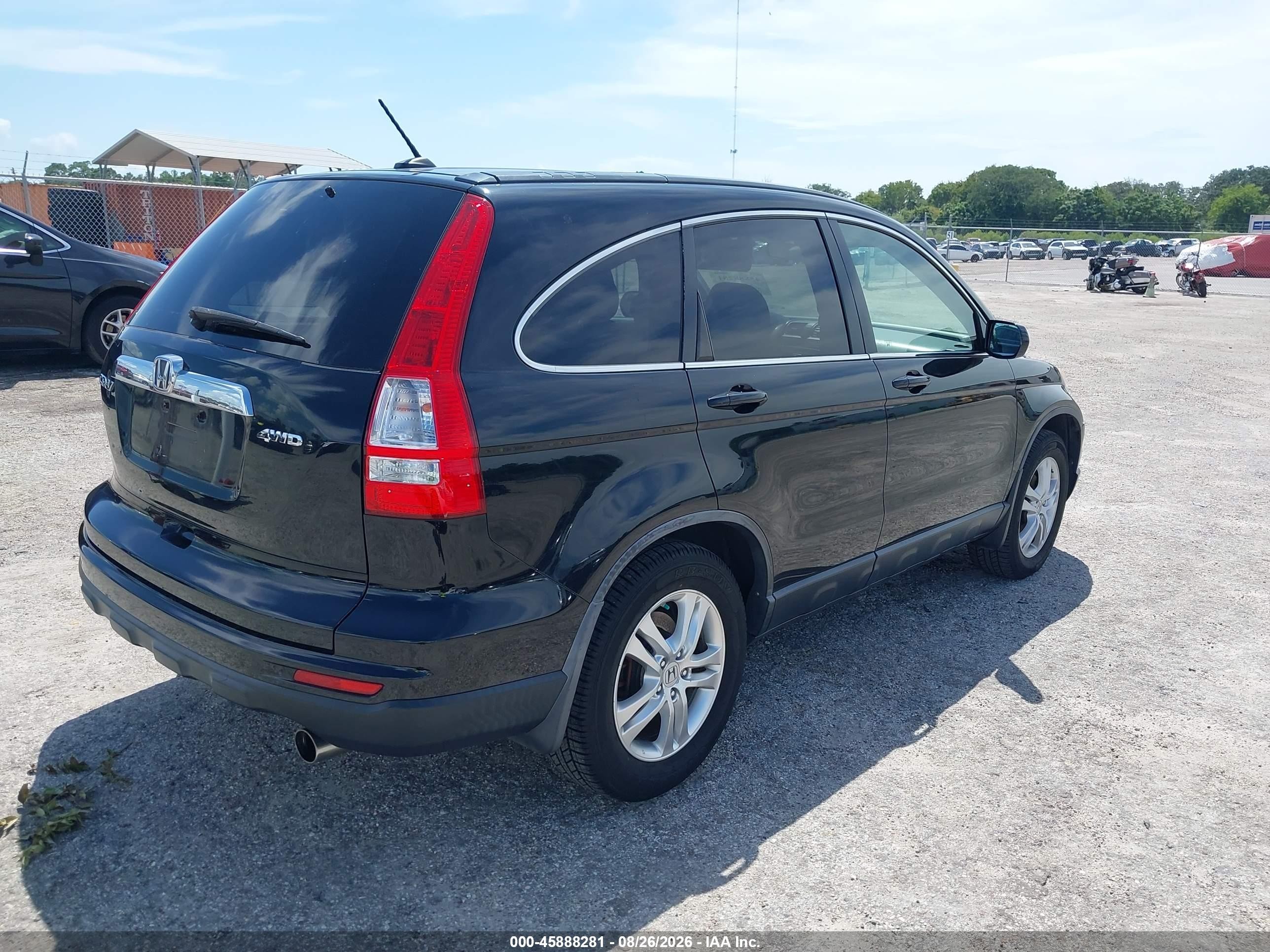 2011 Honda Cr-v Ex-l Black vin: JHLRE4H72BC004833