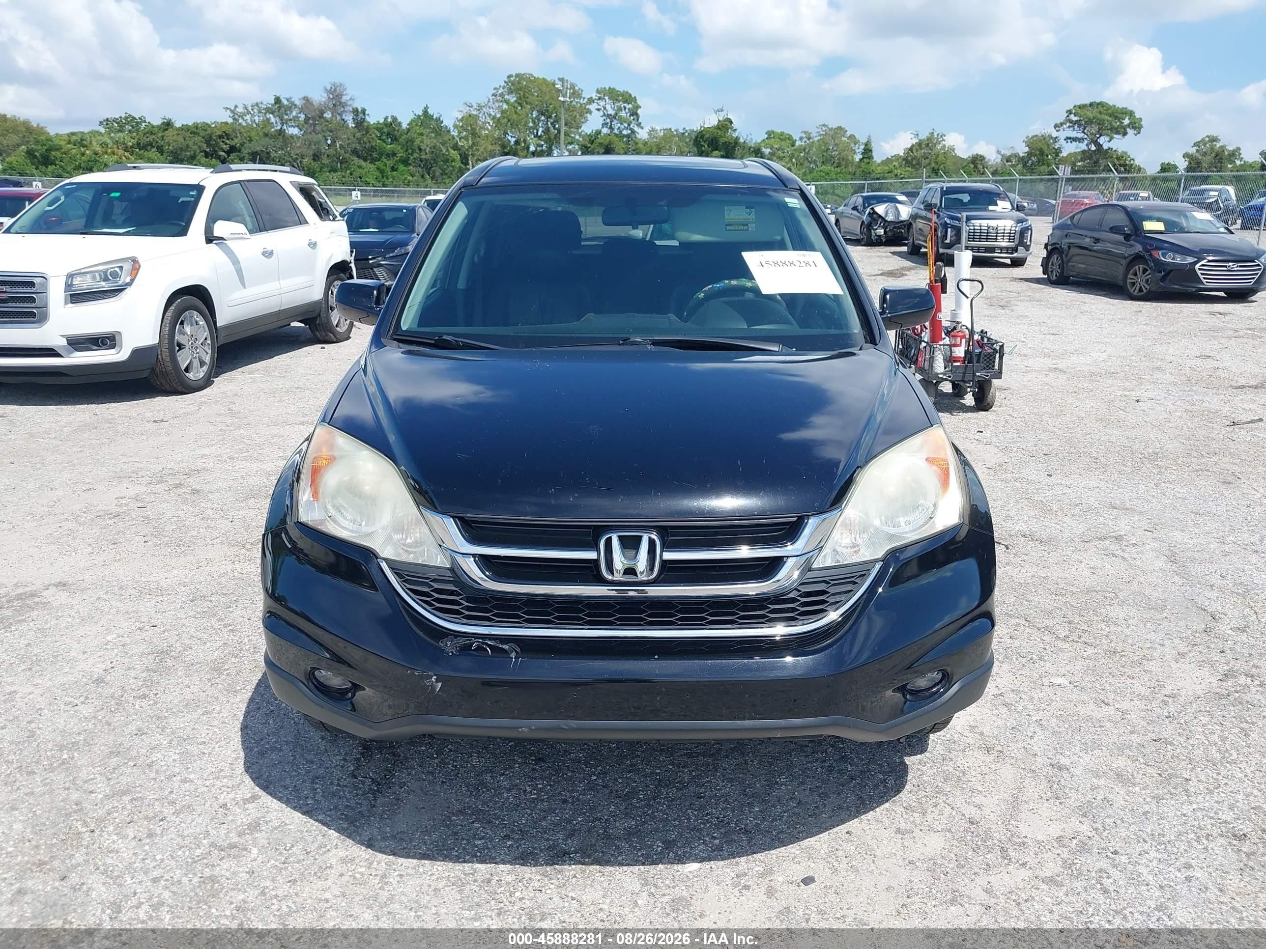 2011 Honda Cr-v Ex-l Black vin: JHLRE4H72BC004833