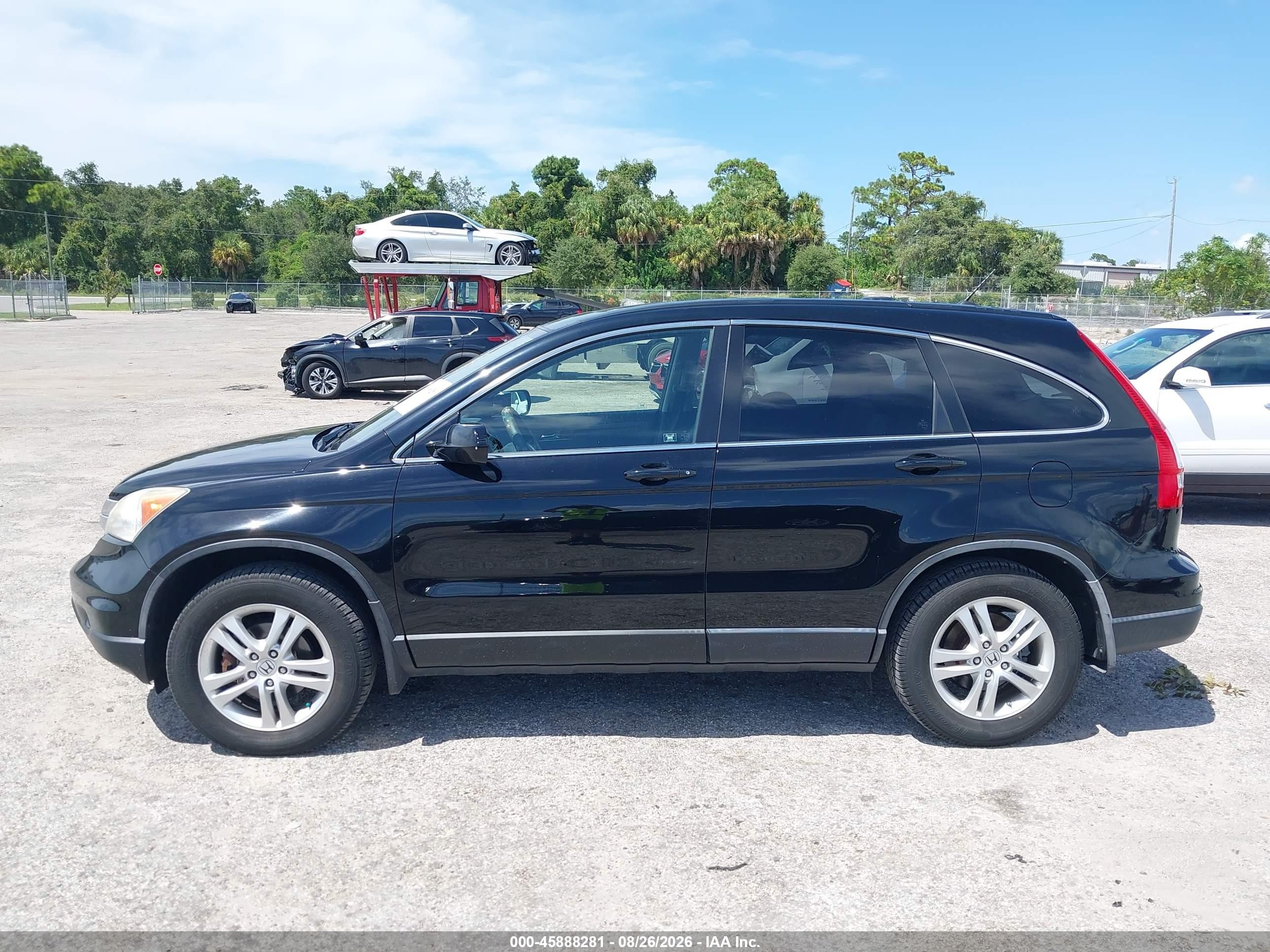 2011 Honda Cr-v Ex-l Black vin: JHLRE4H72BC004833