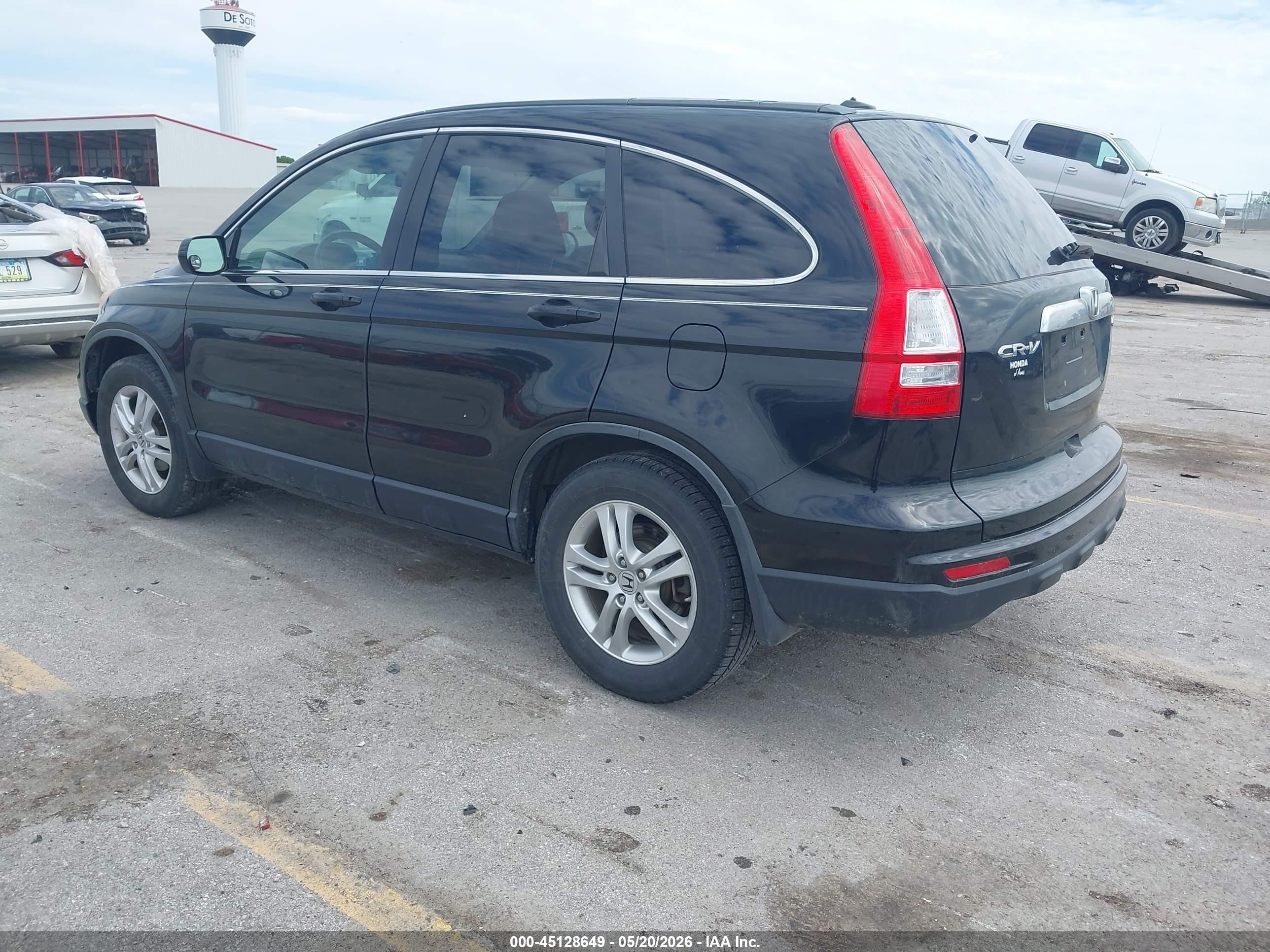 2011 Honda Cr-v Ex-l Black vin: JHLRE4H72BC006243