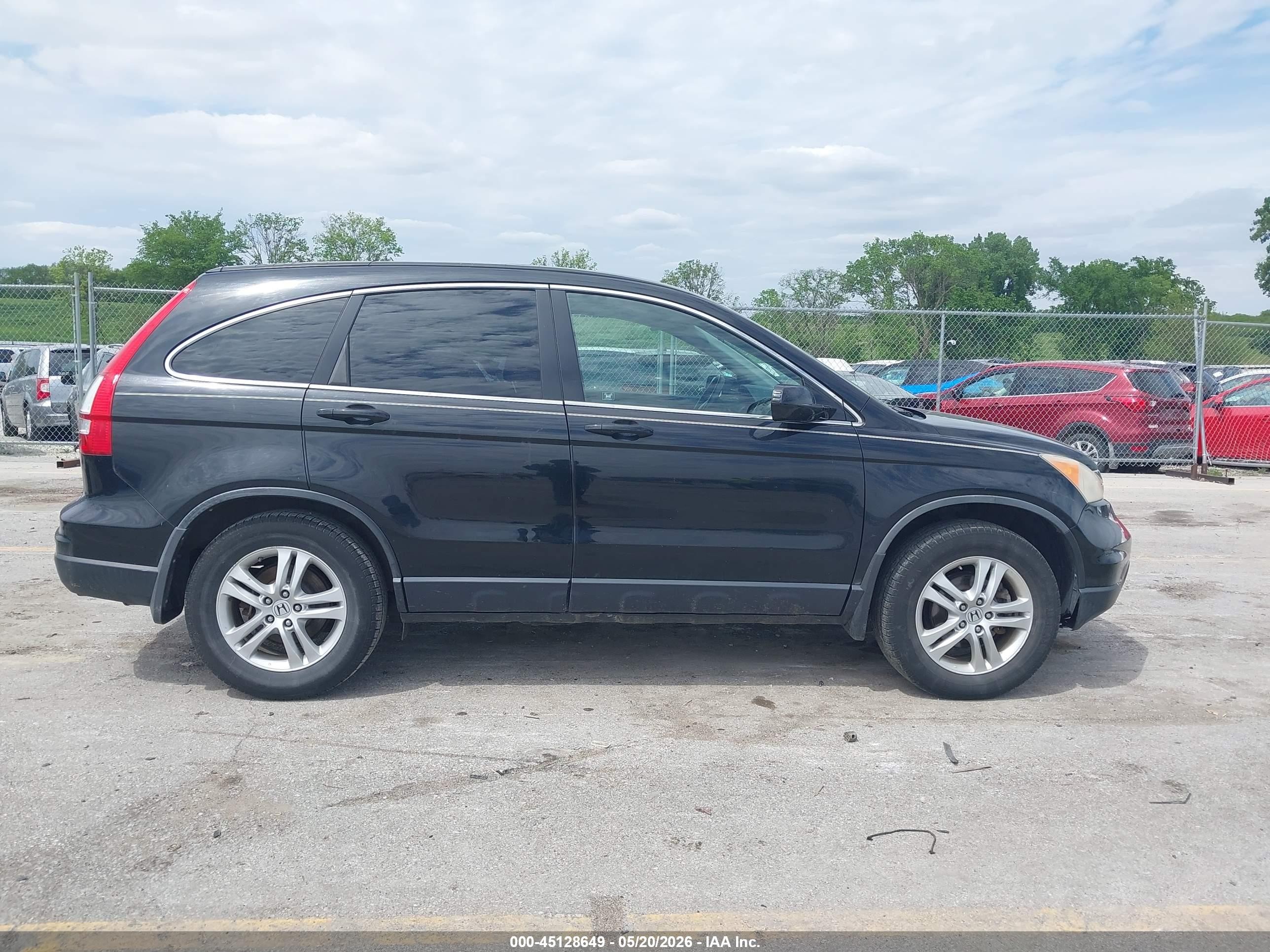 2011 Honda Cr-v Ex-l Black vin: JHLRE4H72BC006243